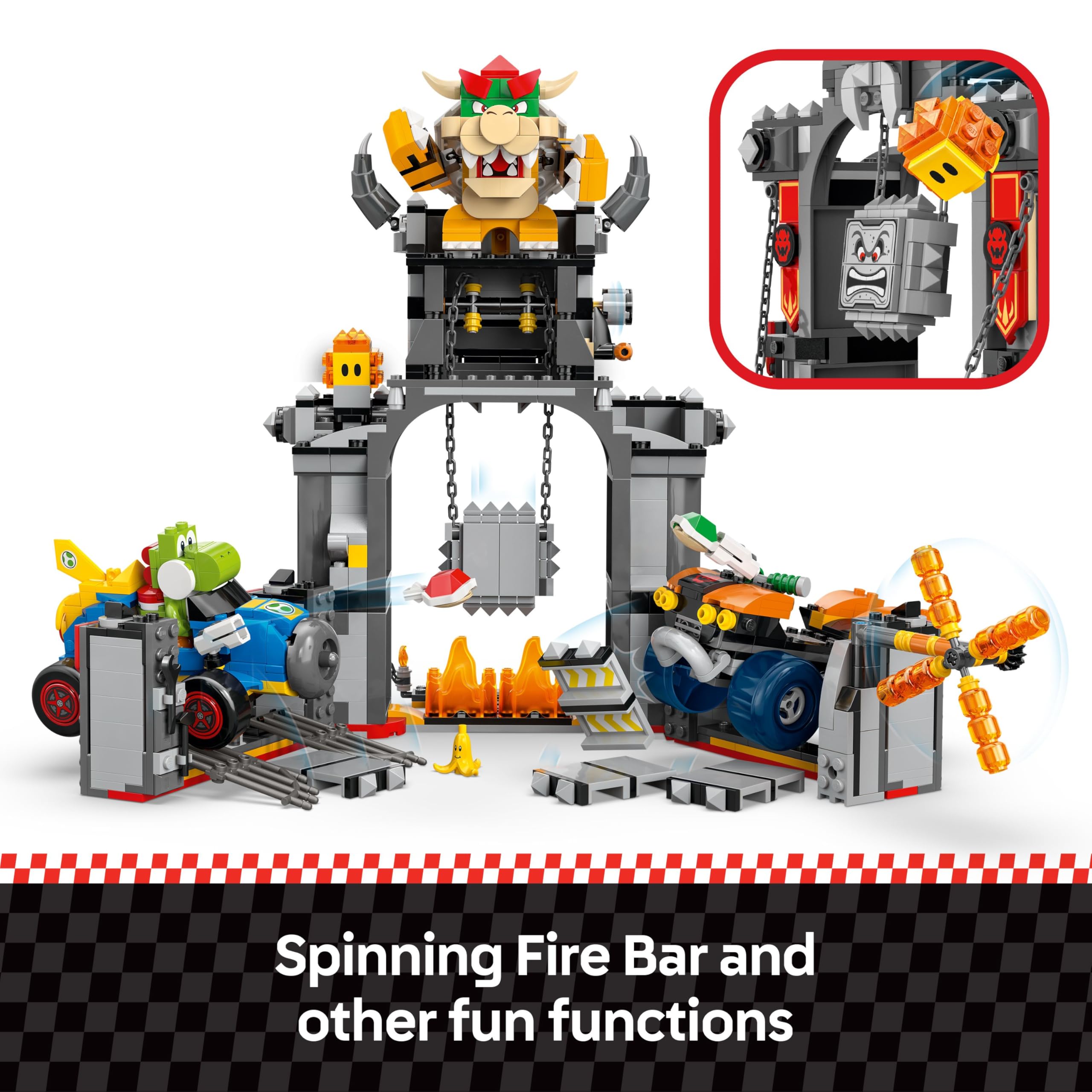 LEGO Super Mario: Mario Kart – Bowser's Castle Interactive Building Set | Ages 9+ 4