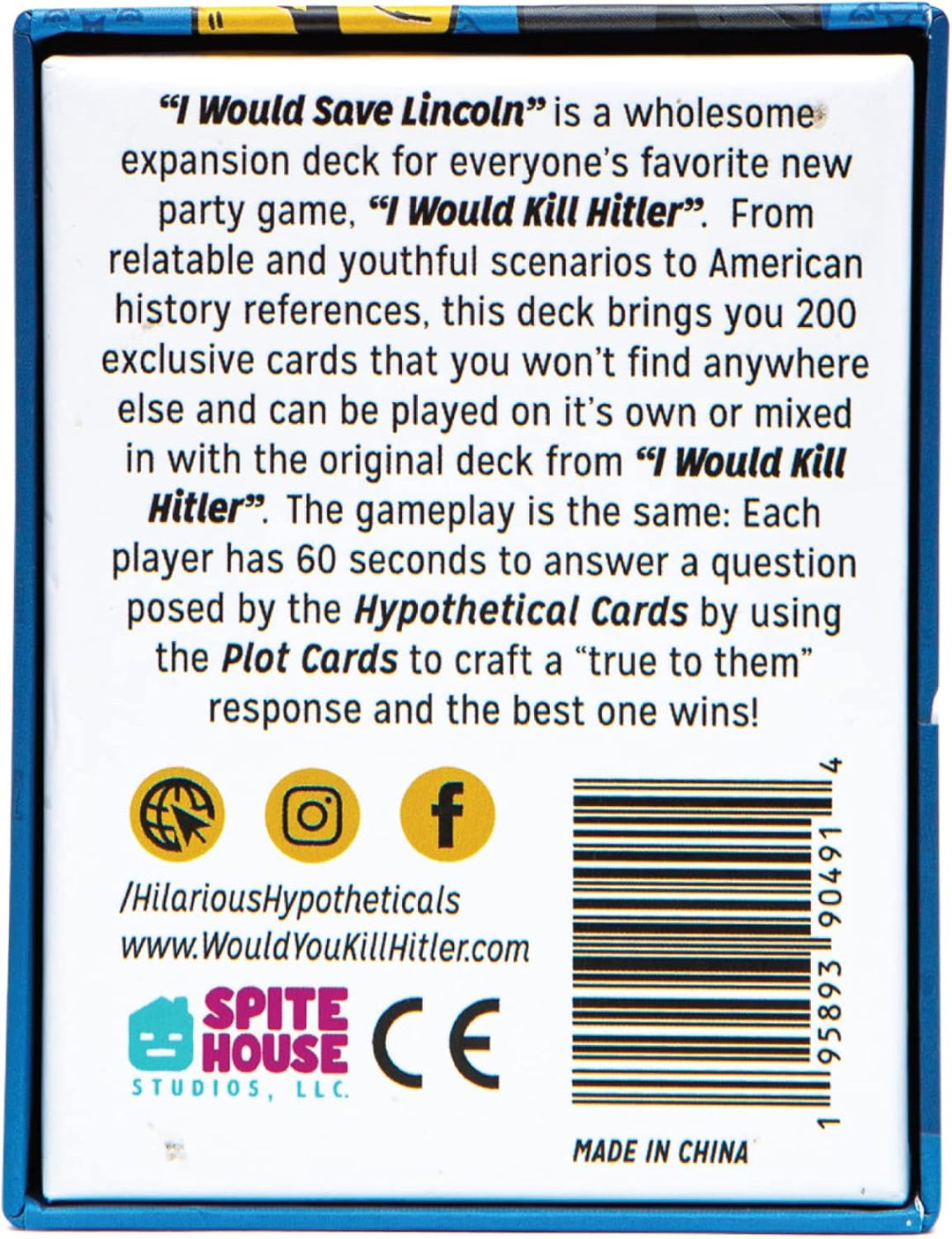 I Would Kill Hitler I Would Save Lincoln Board Game Expansion (IWKH0006)