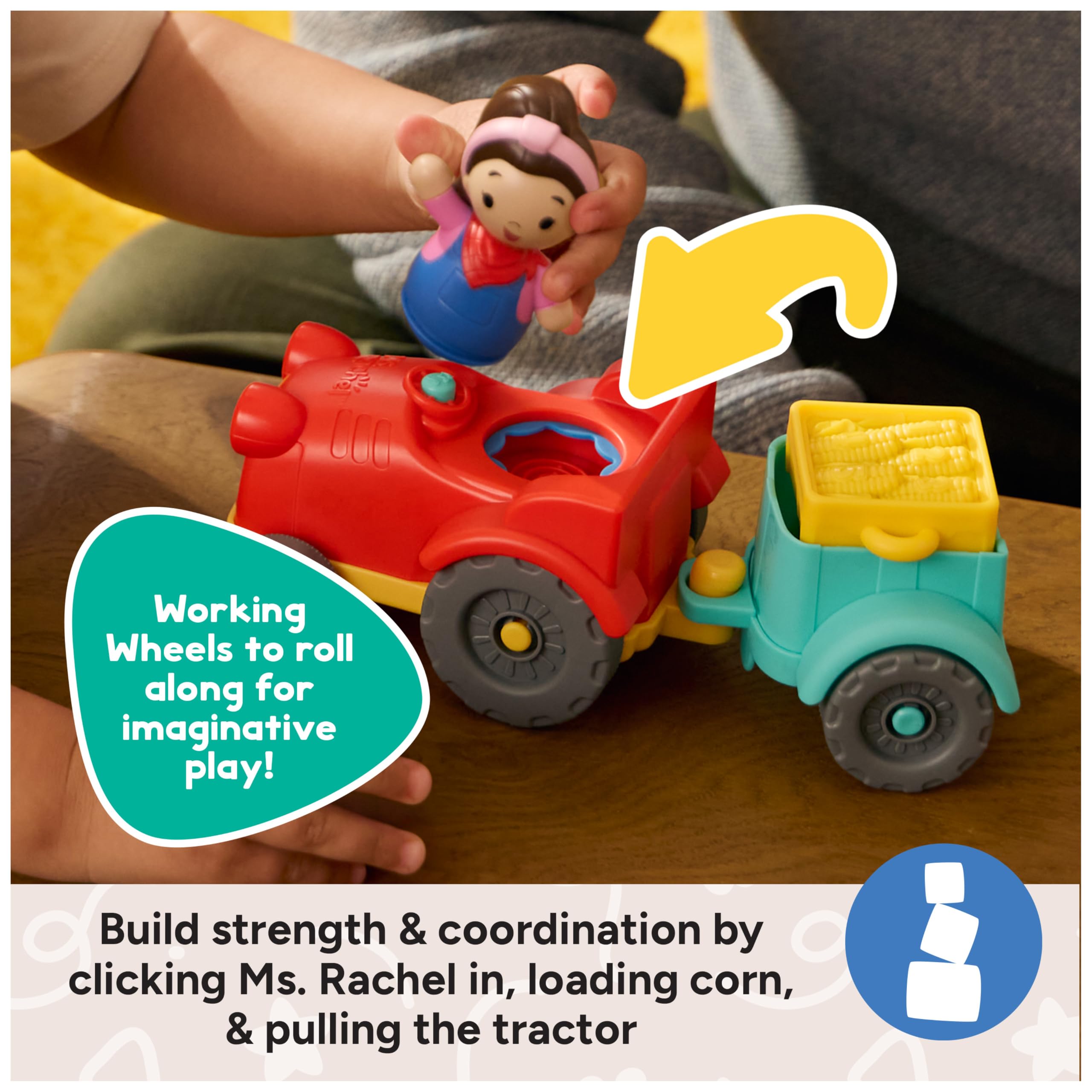 Ms. Rachel Sing & Learn Tractor - Interactive Toy with Sounds & Figure | Ages 1-3 5