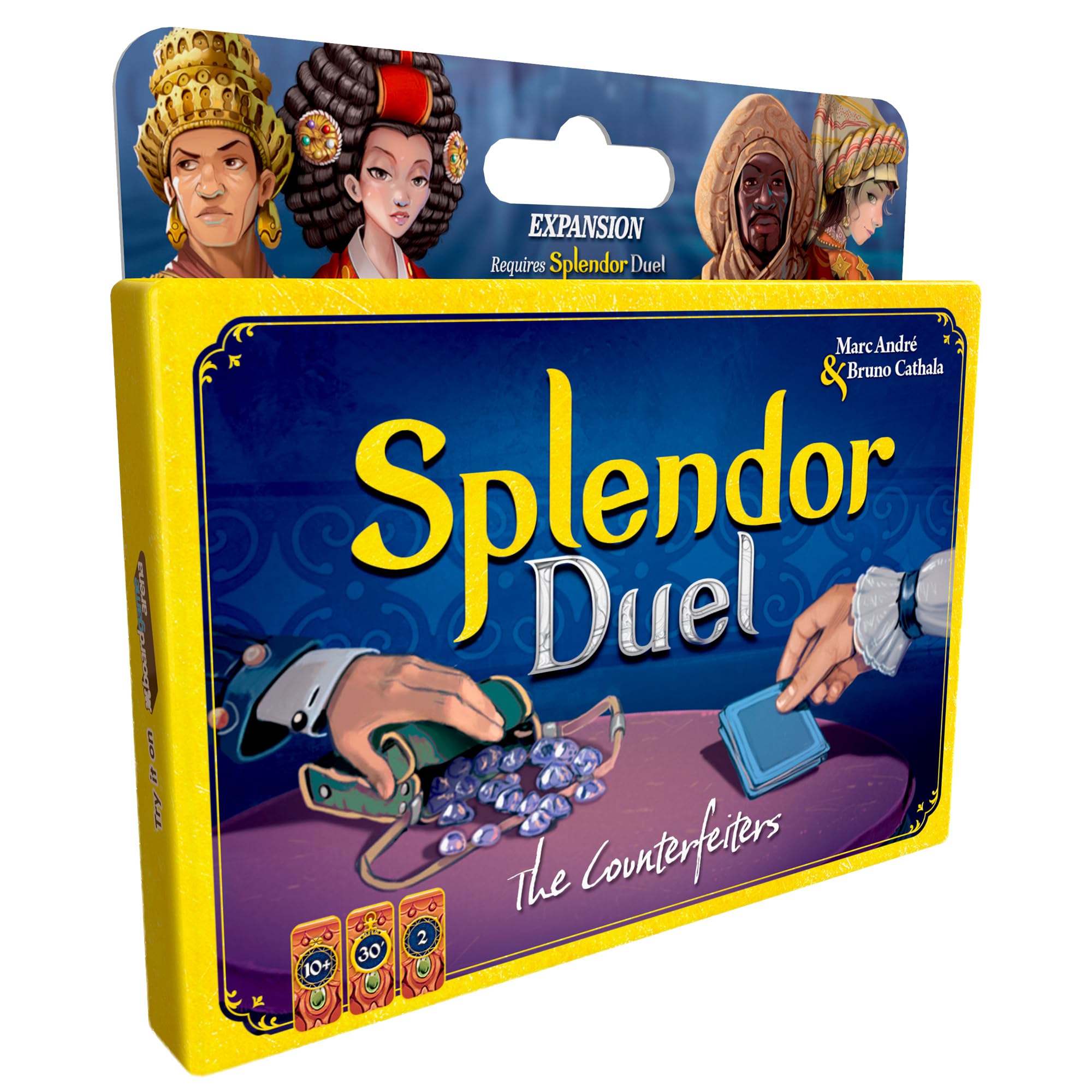 Asmodee Splendor Duel: The Counterfeiters Expansion - 2 Player Strategy Board Game Expansion 1