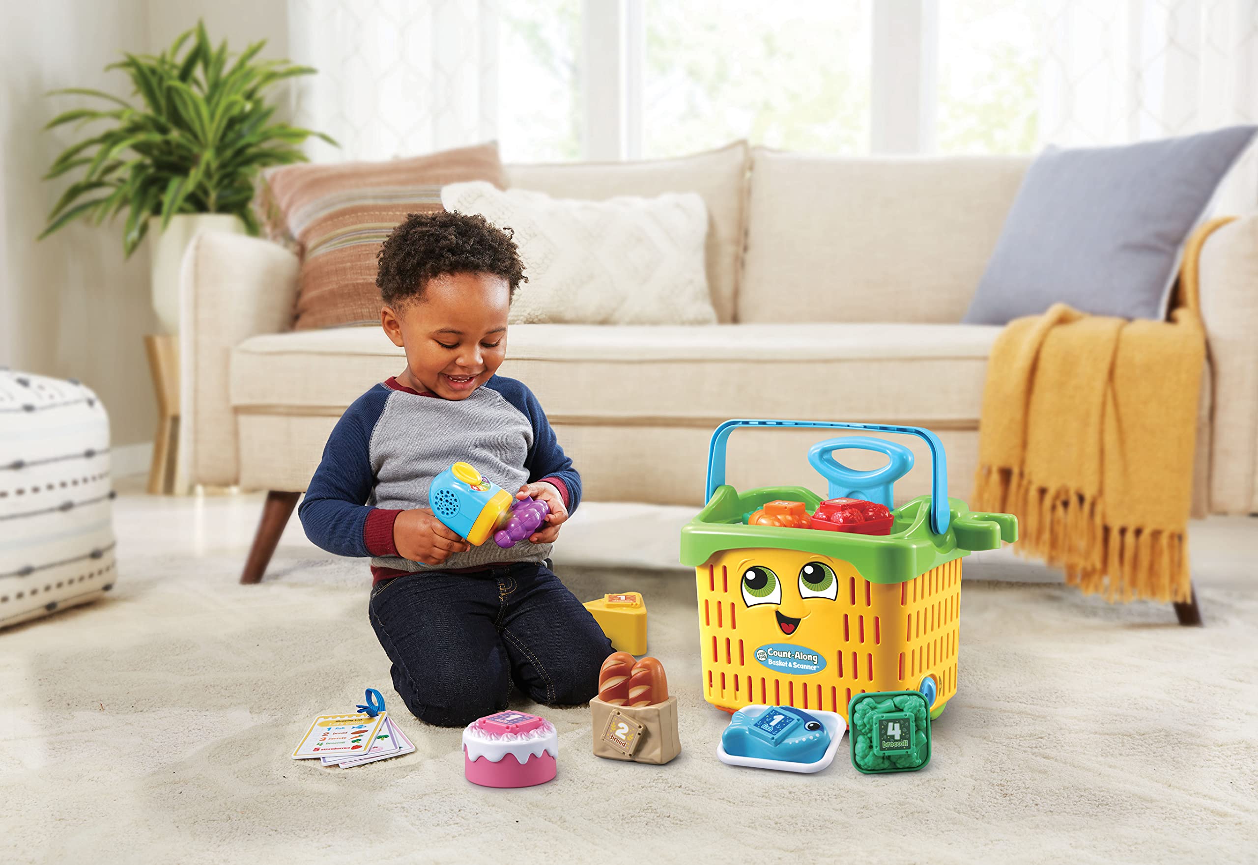 LeapFrog Count-Along Basket & Scanner Roleplay Toy | Ages 2-5 Years | Interactive Learning 9
