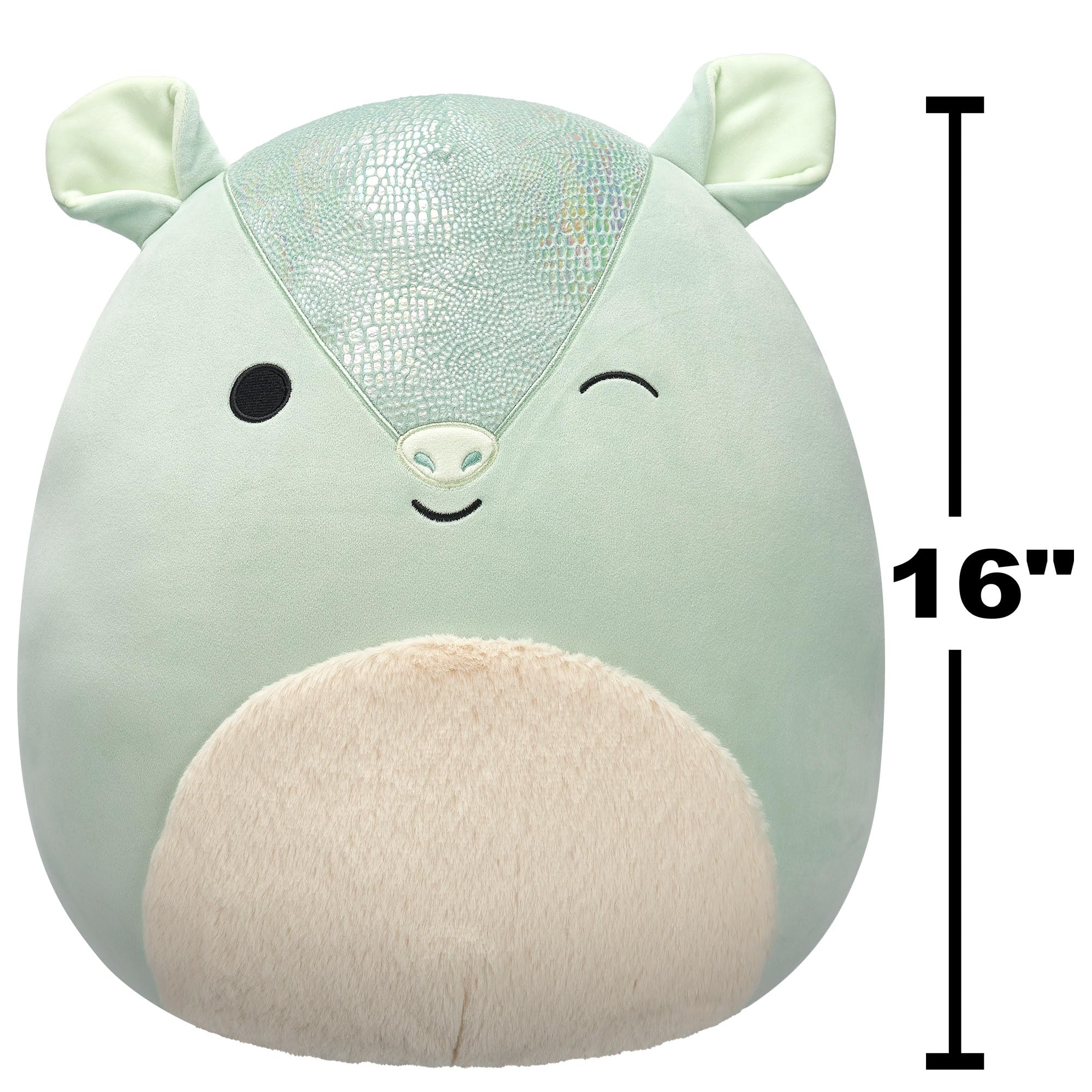 Squishmallows 16 Inch Plush - Arilla the Green Armadillo 13
