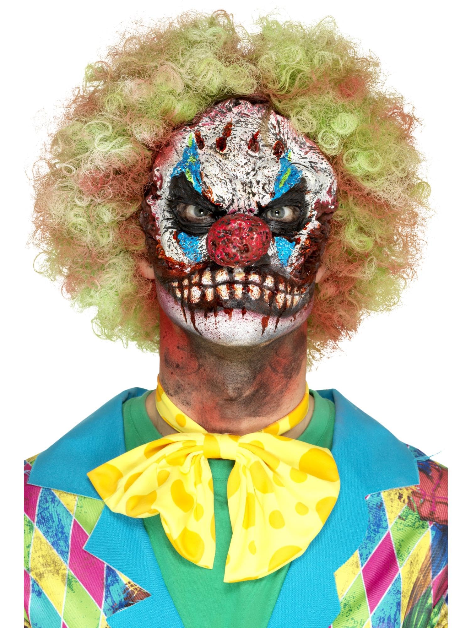 Smiffys Foam Latex Clown Head Prosthetic - White | One Size | Men's Accessory 1