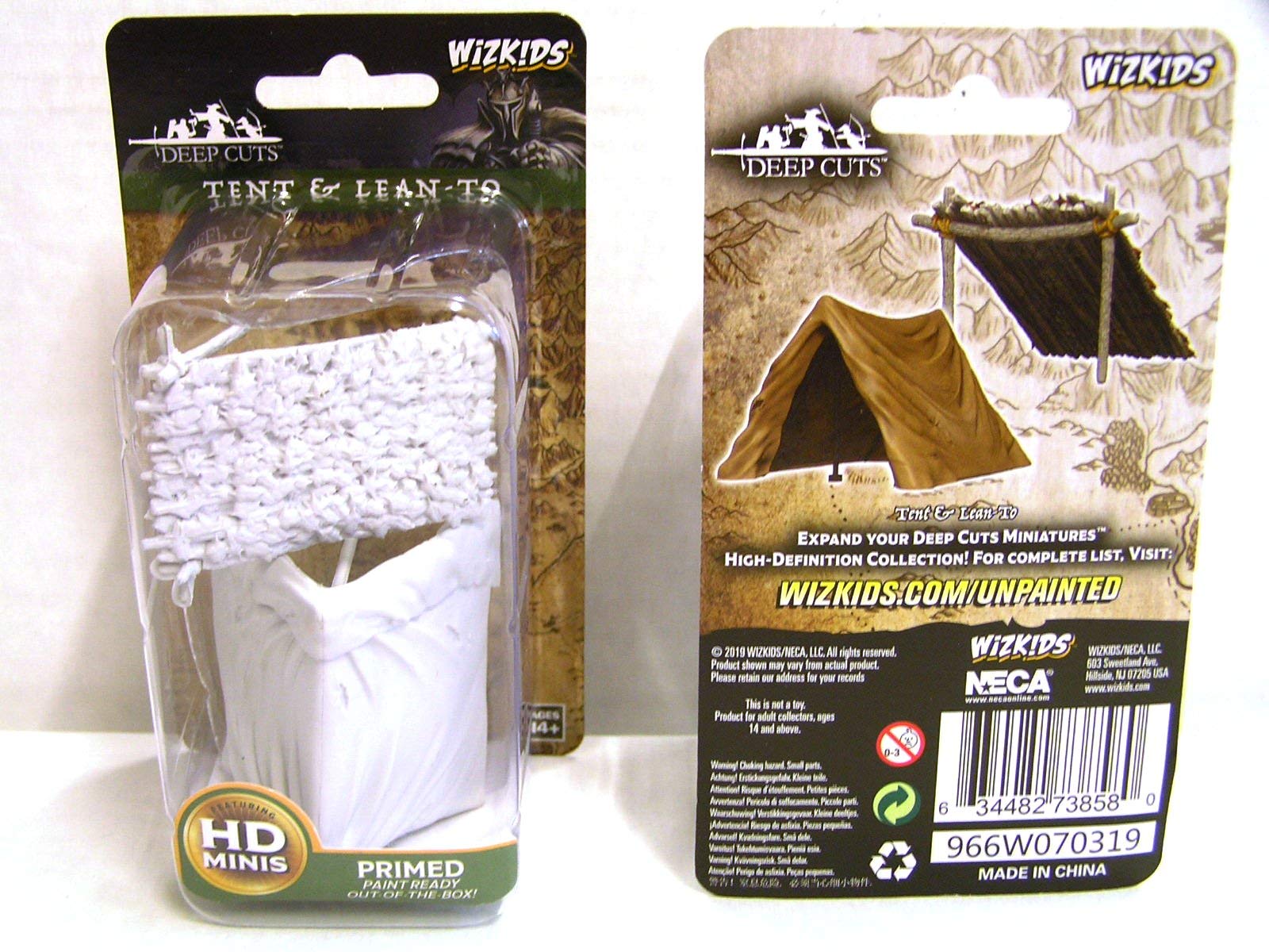 Dungeons & Dragons WizKids Deep Cuts Terrain - Tent & Lean-To | Cardboard Accessory | Unisex Adult