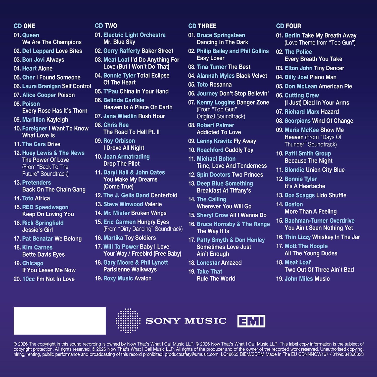 Now Twic - NOW That’s What I Call Soft Rock & Power Pop Anthems [4CD Box Set] 3