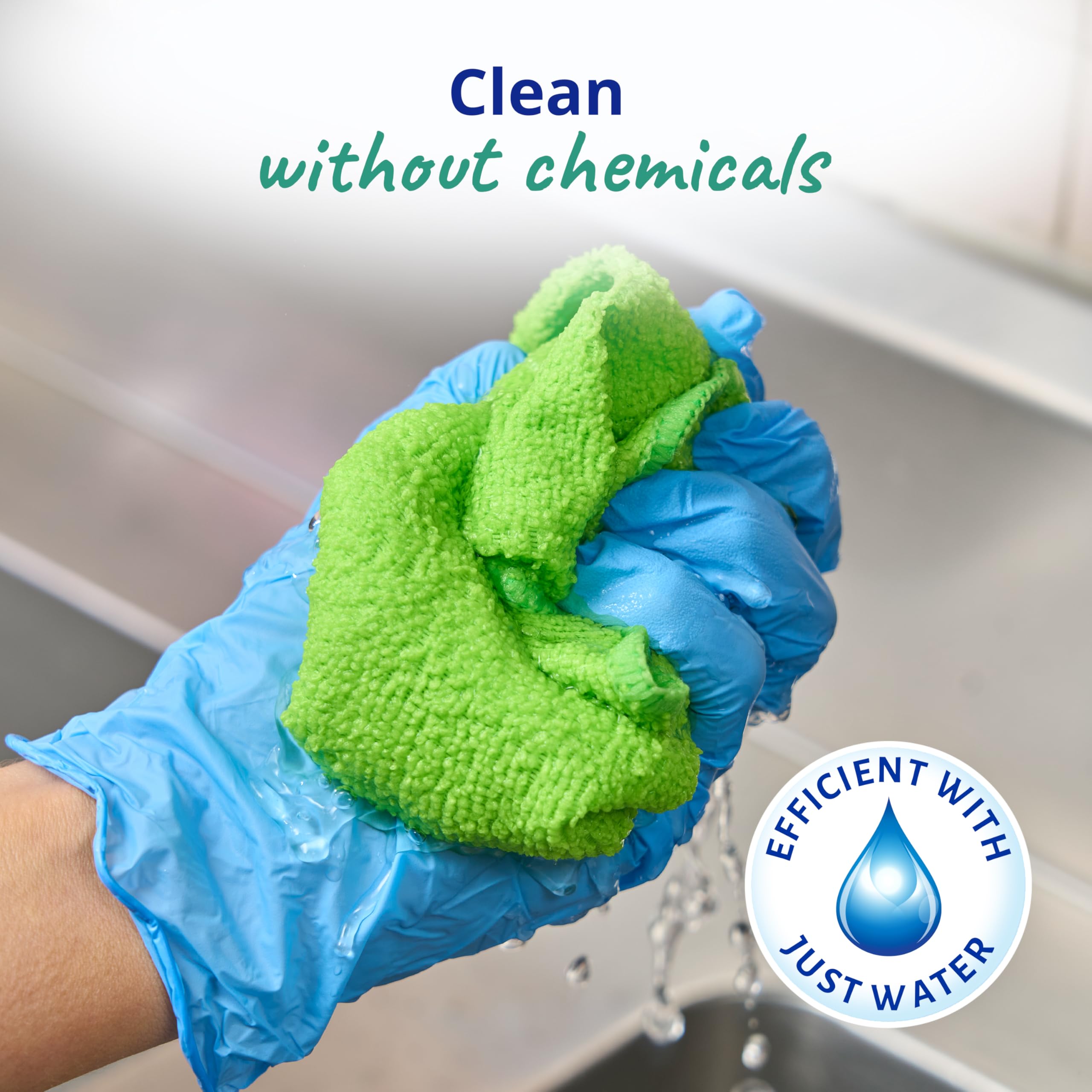 Spontex Specialist Microfibre Cloths - Pack of 10 | XL Size 38x40cm | Machine Washable 4