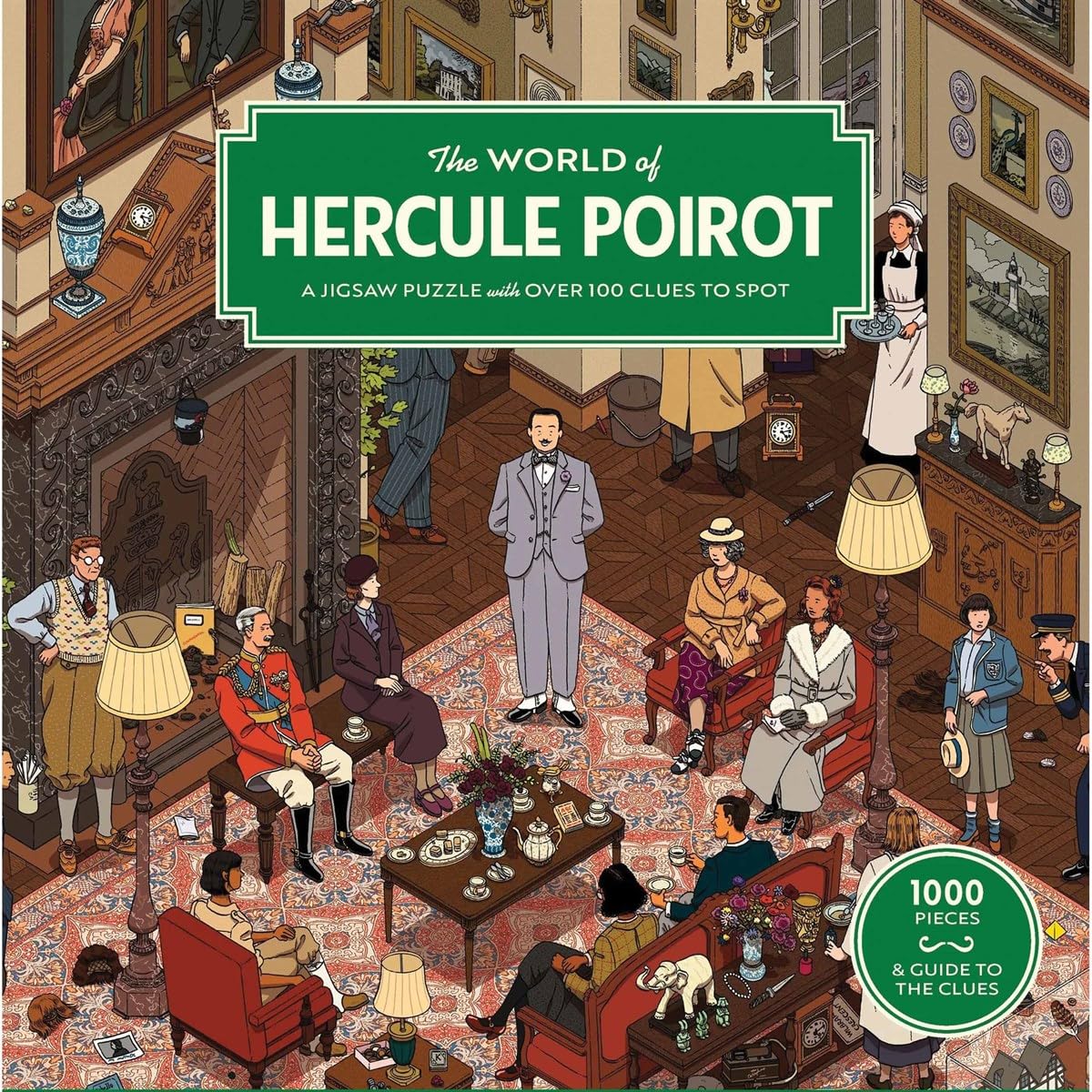 Laurence King The World of Hercule Poirot Jigsaw Puzzle - 1000 Pieces | 680mm x 485mm | Agatha Christie 2