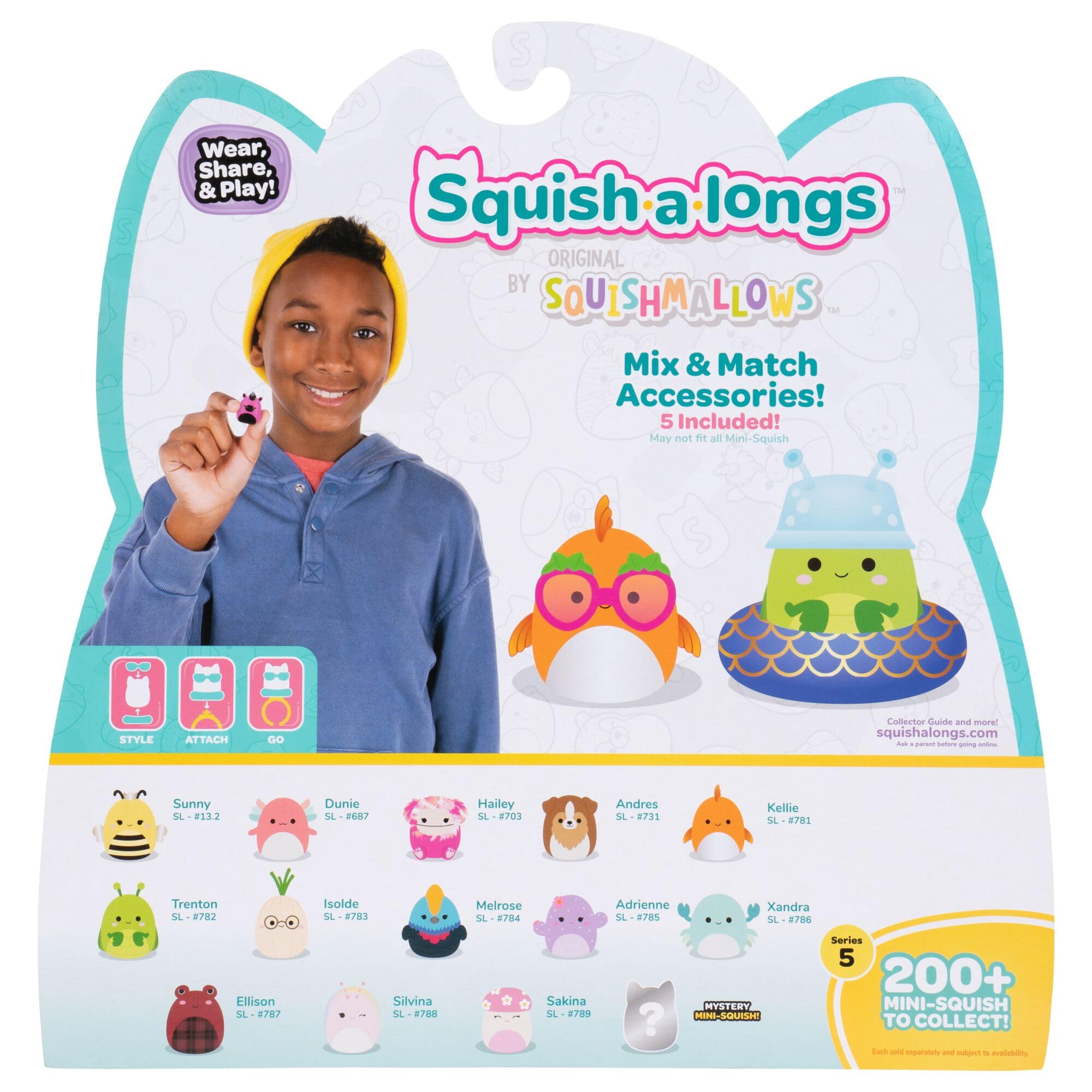 Squish-a-longs Mini-Squish 14-Pack (Wave 5, Style 2) Collectible Plastic Figures 9
