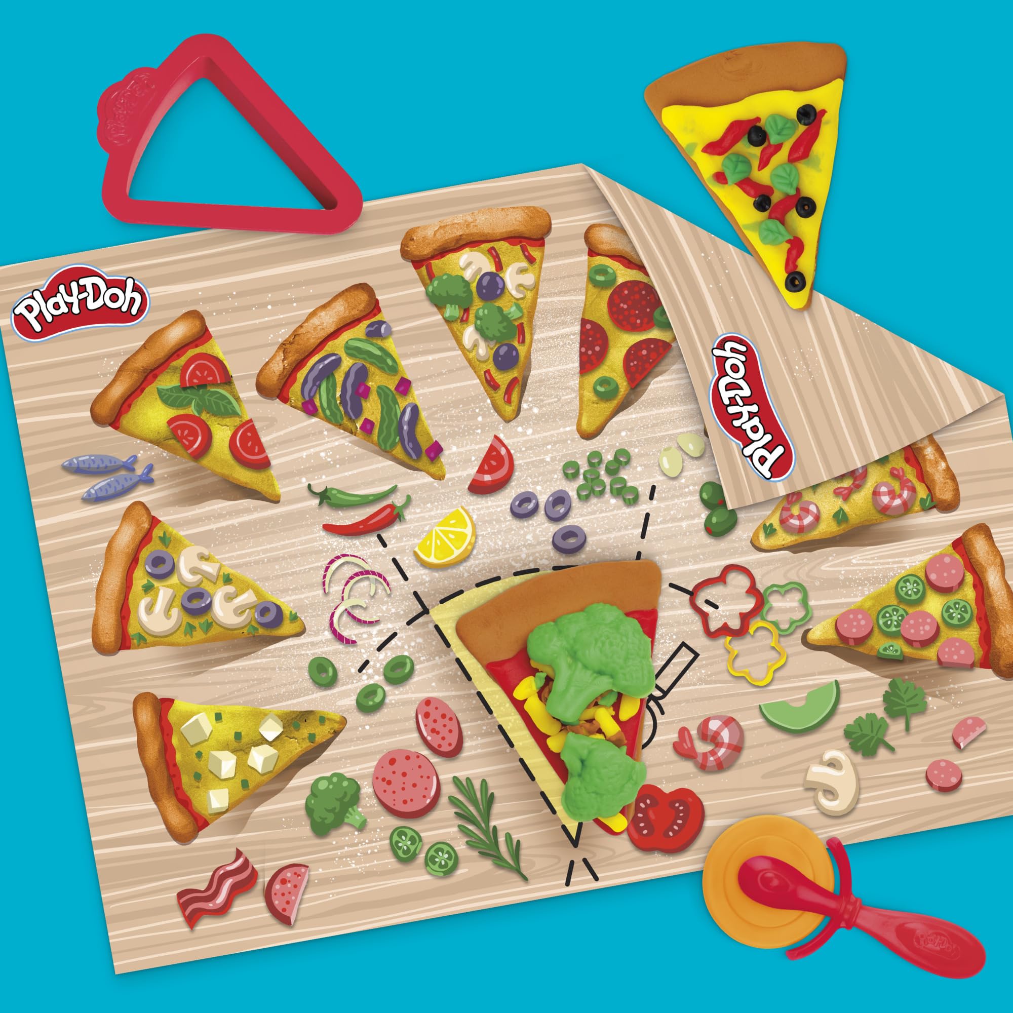 Play-Doh Pizza Slice Playset - Ages 3+ | Unisex Children 4