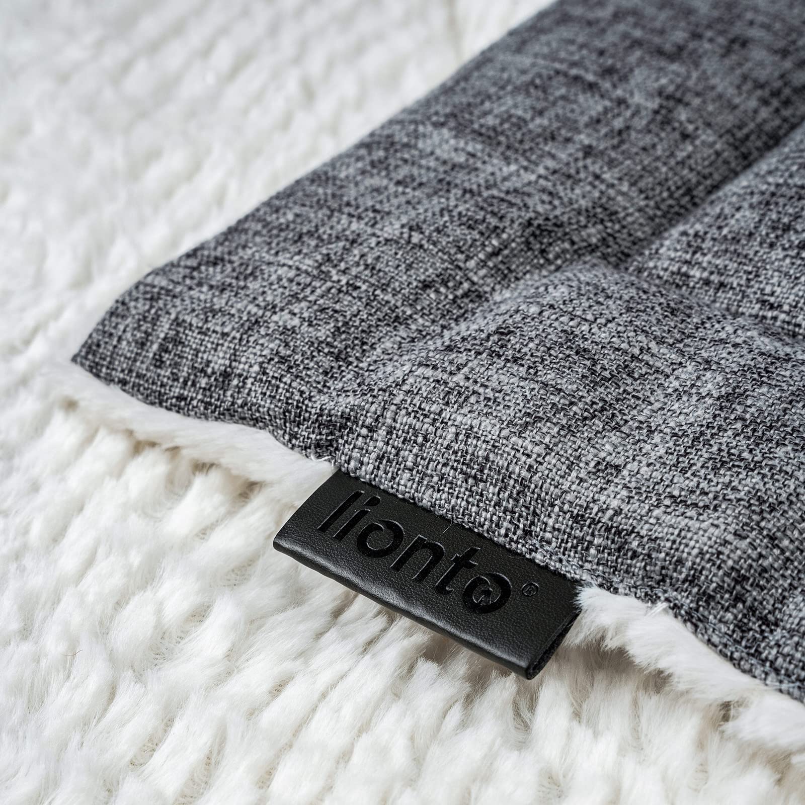lionto Reversible Warming Pet Blanket for Dogs & Cats | 4 cm Thick Padding | Grey 4