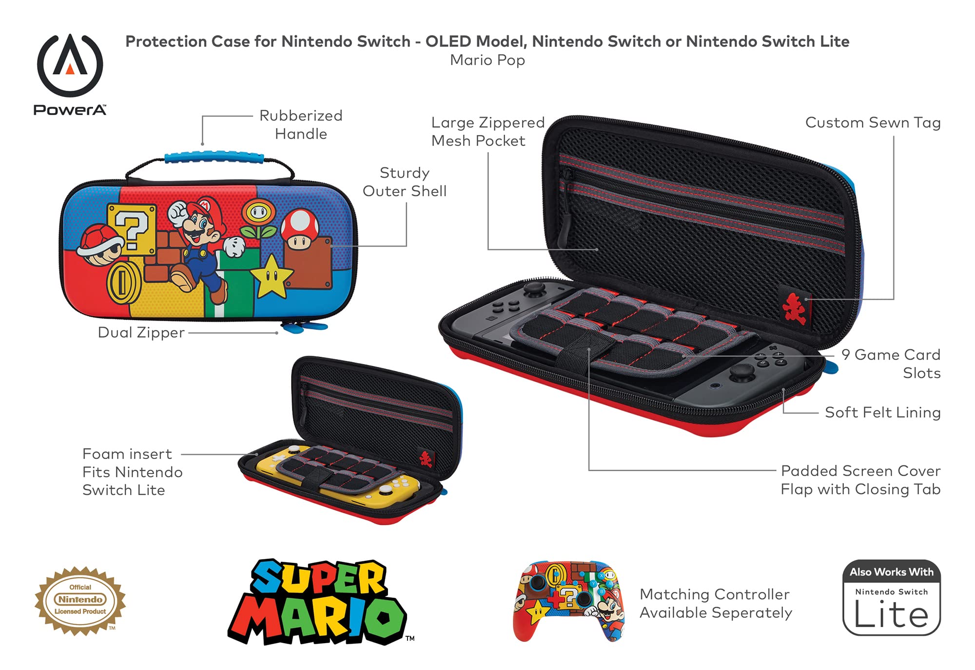 Mario Pop - Nintendo Switch OLED Model Protection Case by PowerA 5