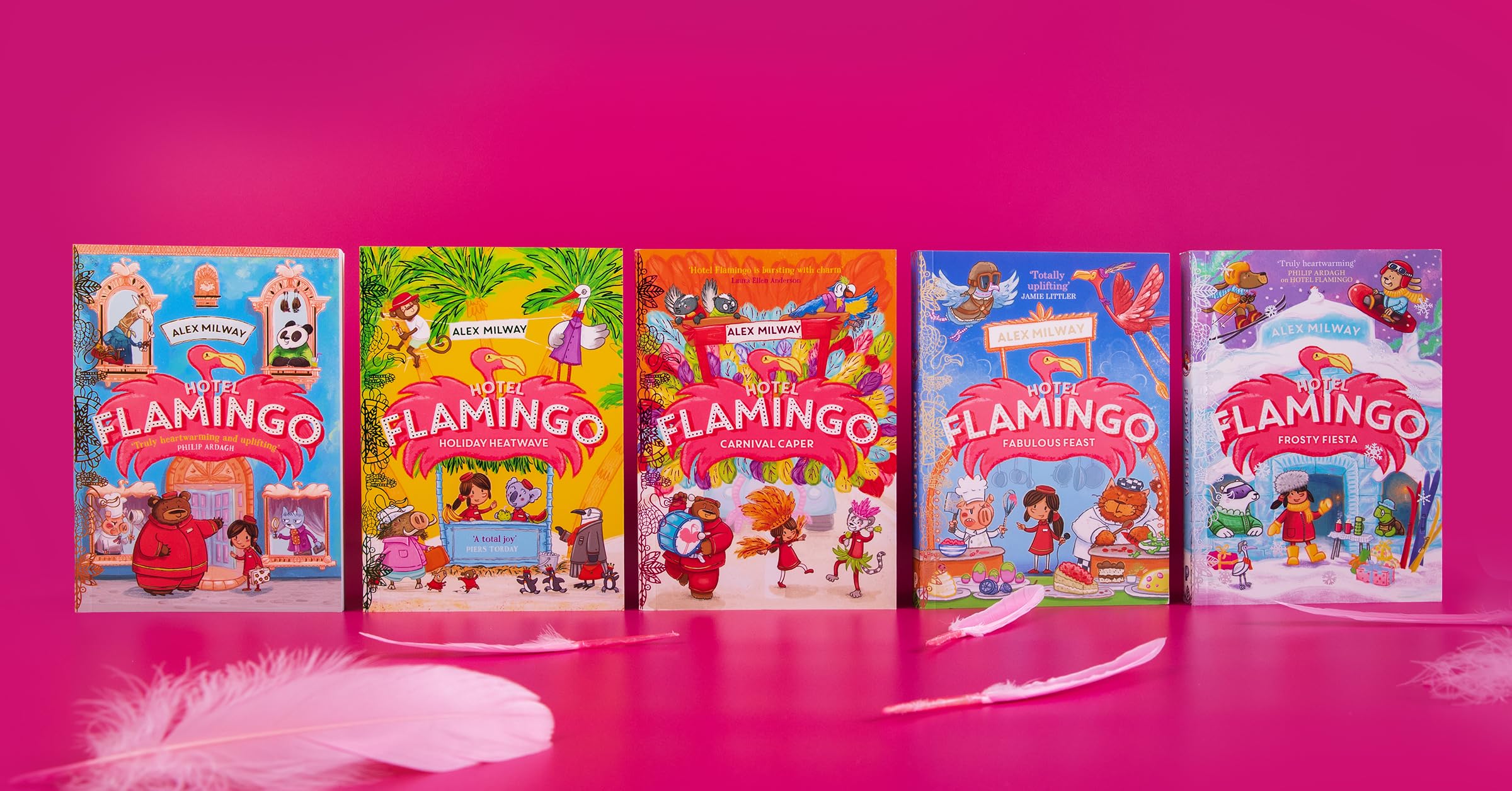 Piccadilly Press Hotel Flamingo by Alex Milway | Children's Paperback Book 7