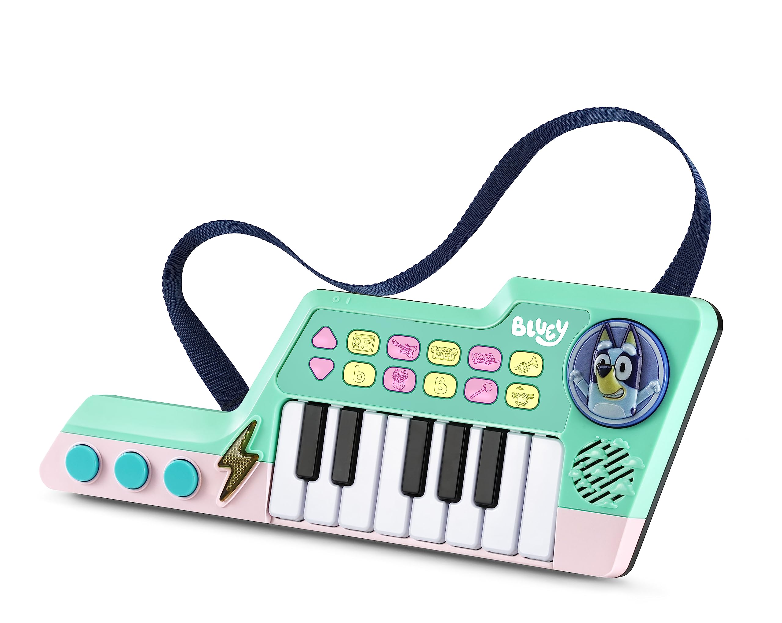 VTech Bluey Keytar - Official Musical Toy with 5 Instrument Sounds & Character Phrases 1