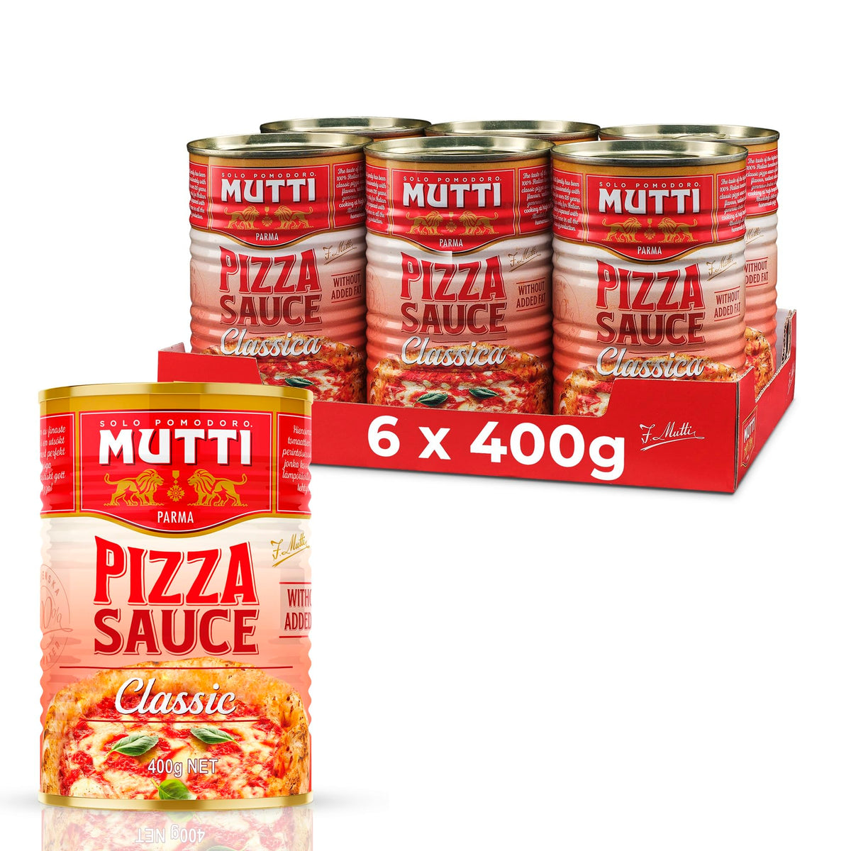 Mutti Classic Pizza Sauce - 6 x 400 g