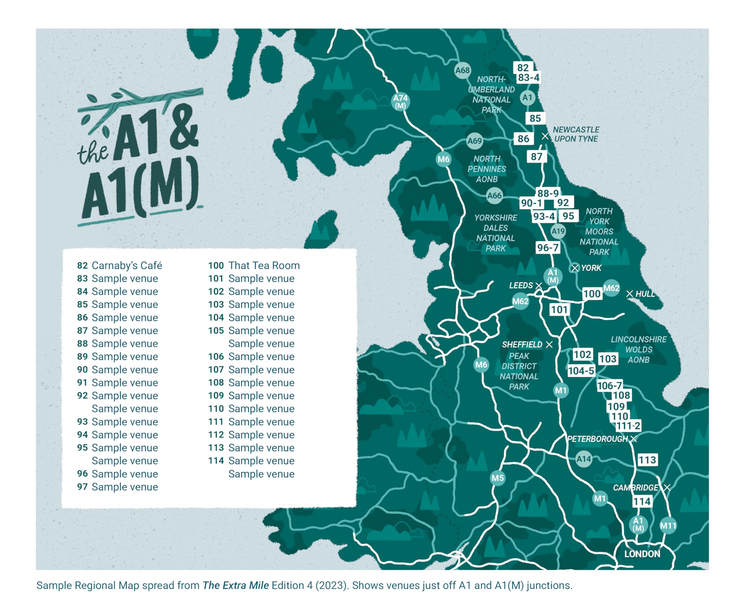Printslinger The Extra Mile Guide: Delicious Alternatives to Motorway Services - 4th Edition | Food & Travel Writing | English 5