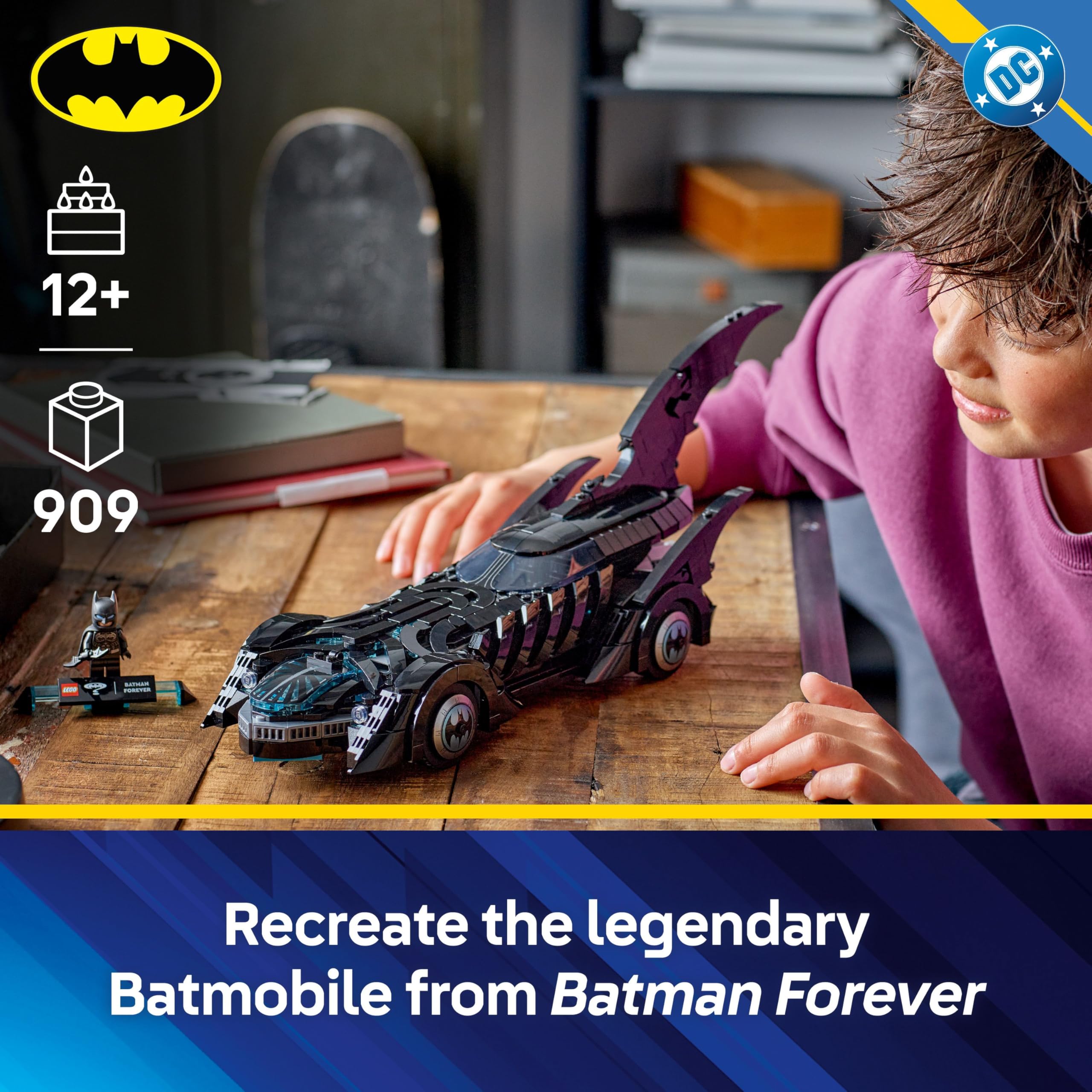 LEGO DC Batman Forever Batmobile Building Set | Ages 12+ | Model 76304 2