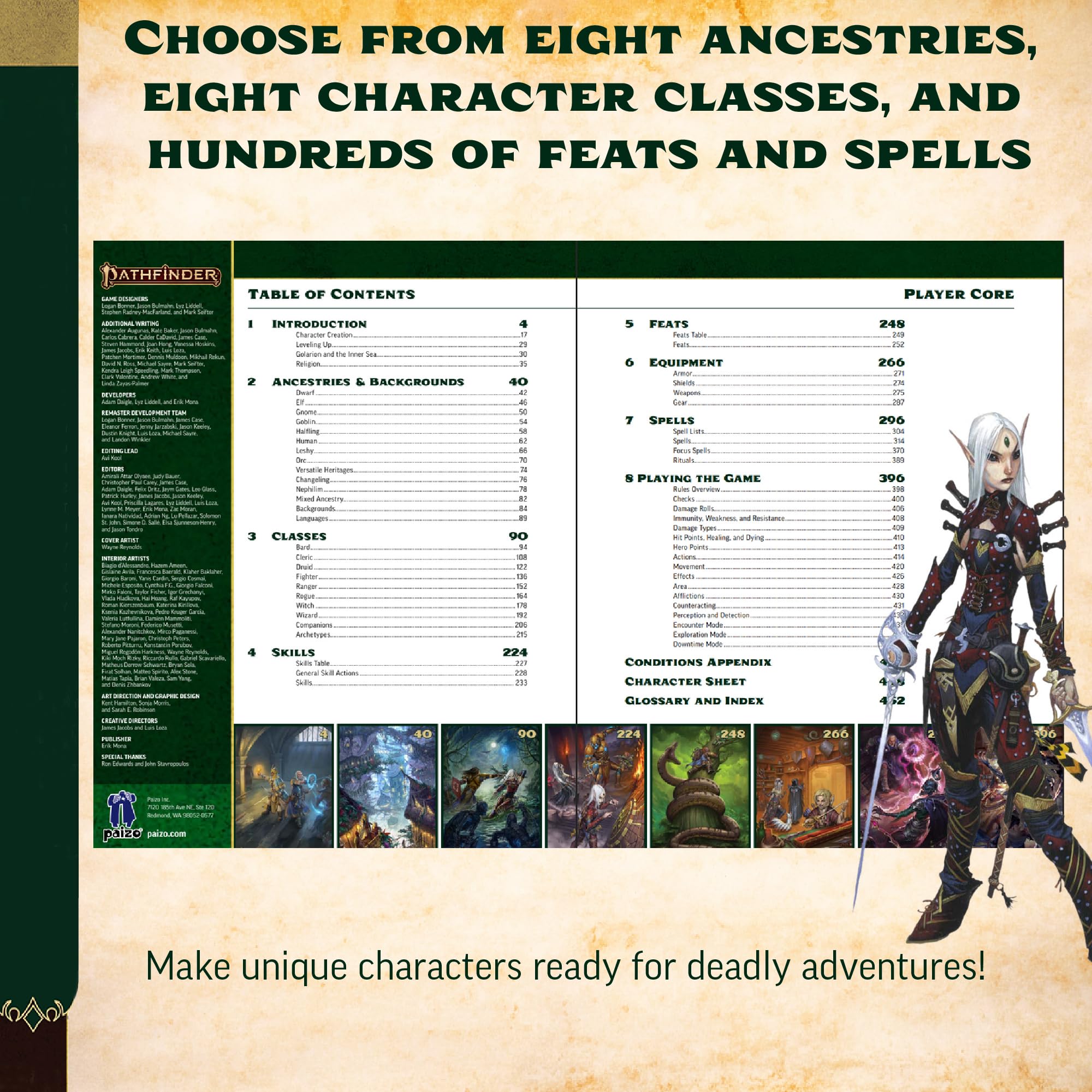 Paizo Pathfinder Player Core Pocket Edition RPG Rulebook | Softcover | English 4