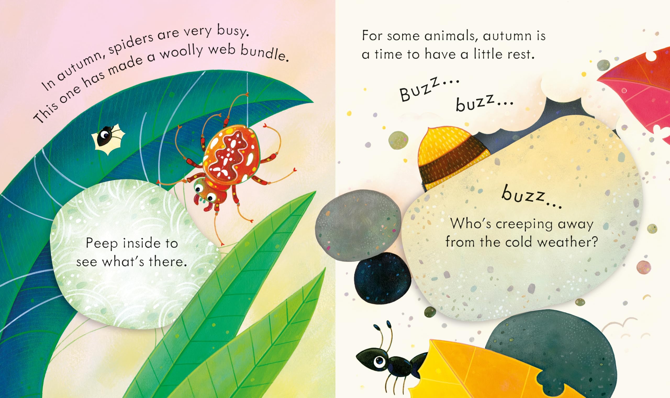 Usborne Peep Inside Autumn Board Book - Ages 3+ 3