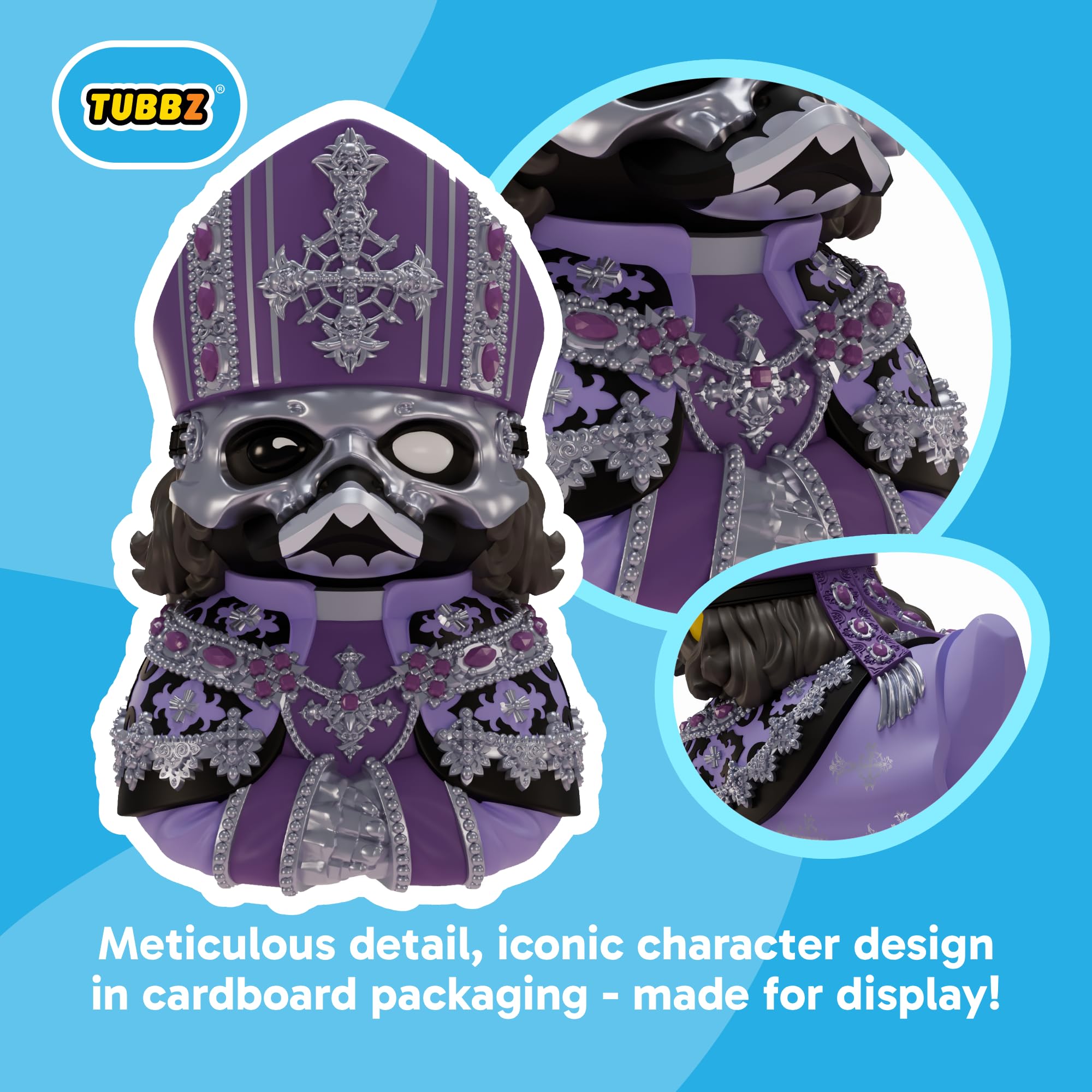 TUBBZ Ghost - Papa Perpetua V Cosplaying Rubber Duck Vinyl Figure | 3.54 in | Boxed Edition 2
