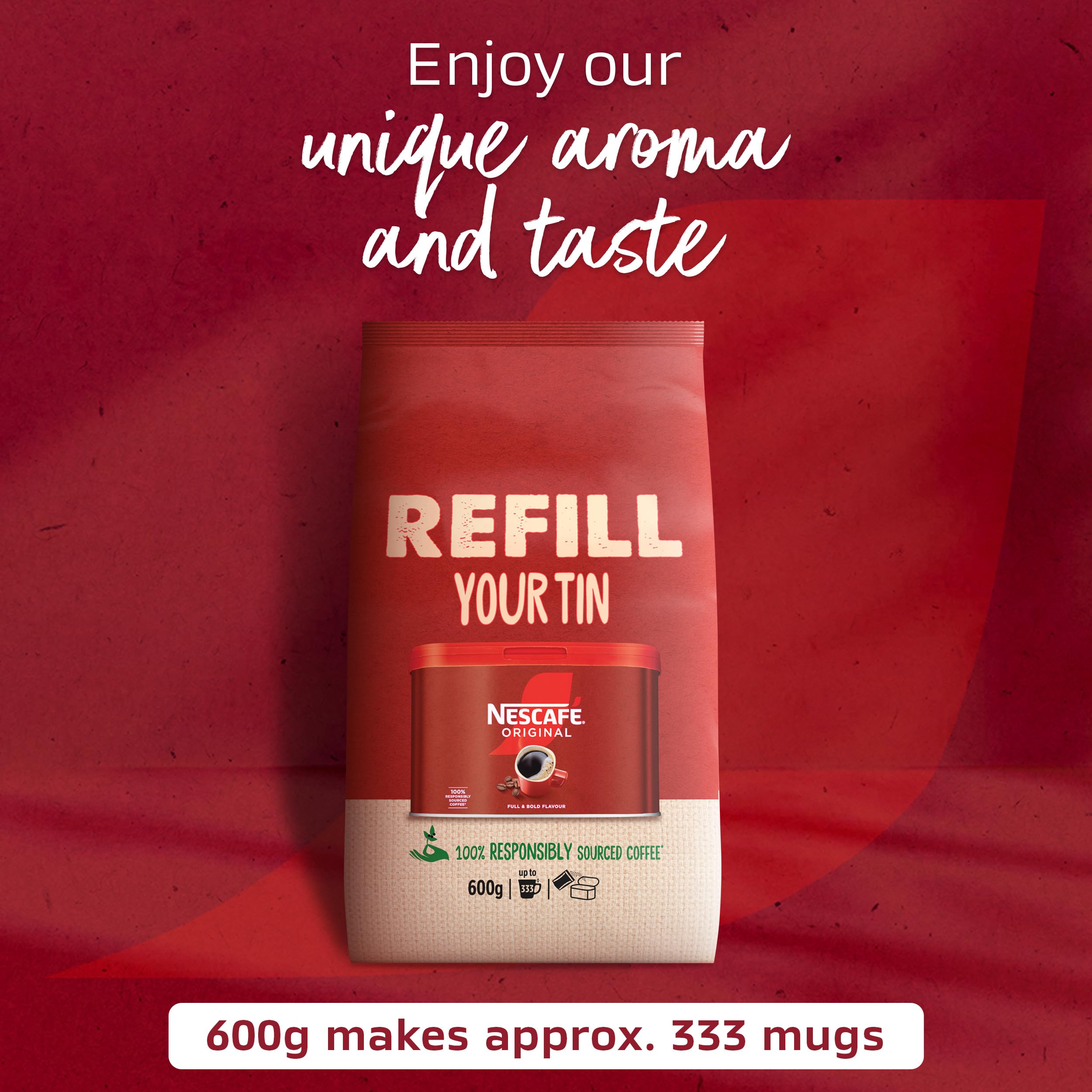 NESCAFÉ Original Coffee Granules 600g Refill Pouch 10