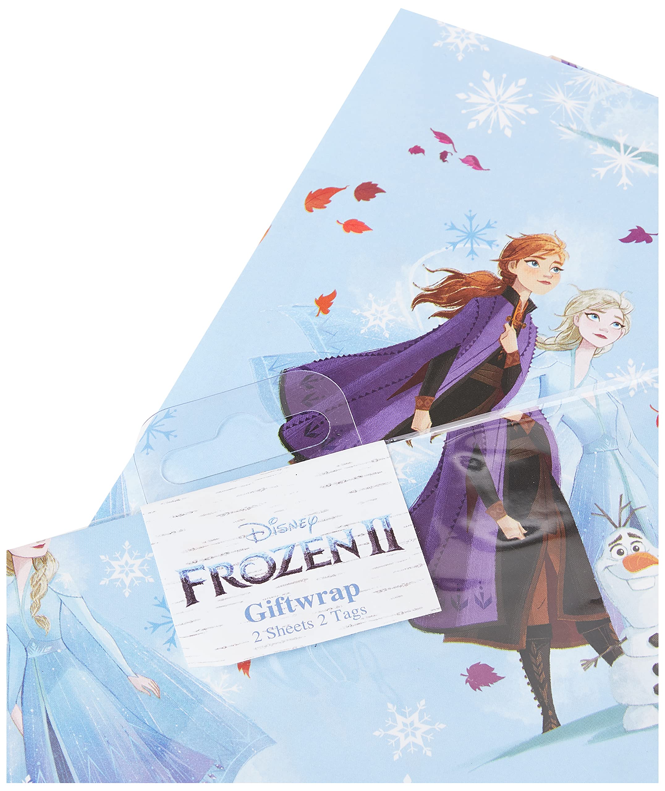UK Greetings Frozen Gift Wrapping Paper Set - 2 Sheets & 2 Tags | Birthday | Blue 4