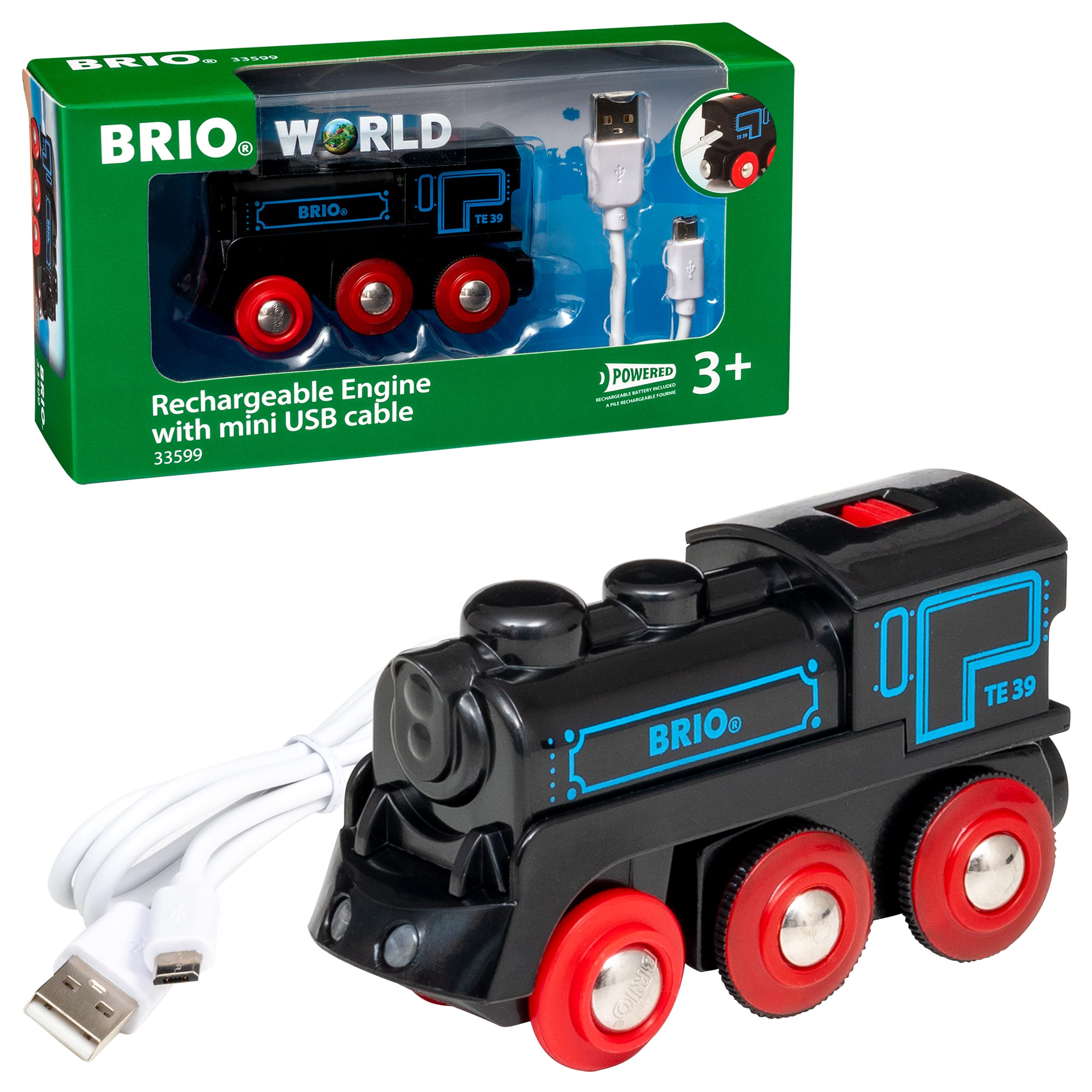 BRIO World Rechargeable USB Battery Powered Engine Toy Train for Kids 3 Years Up 1