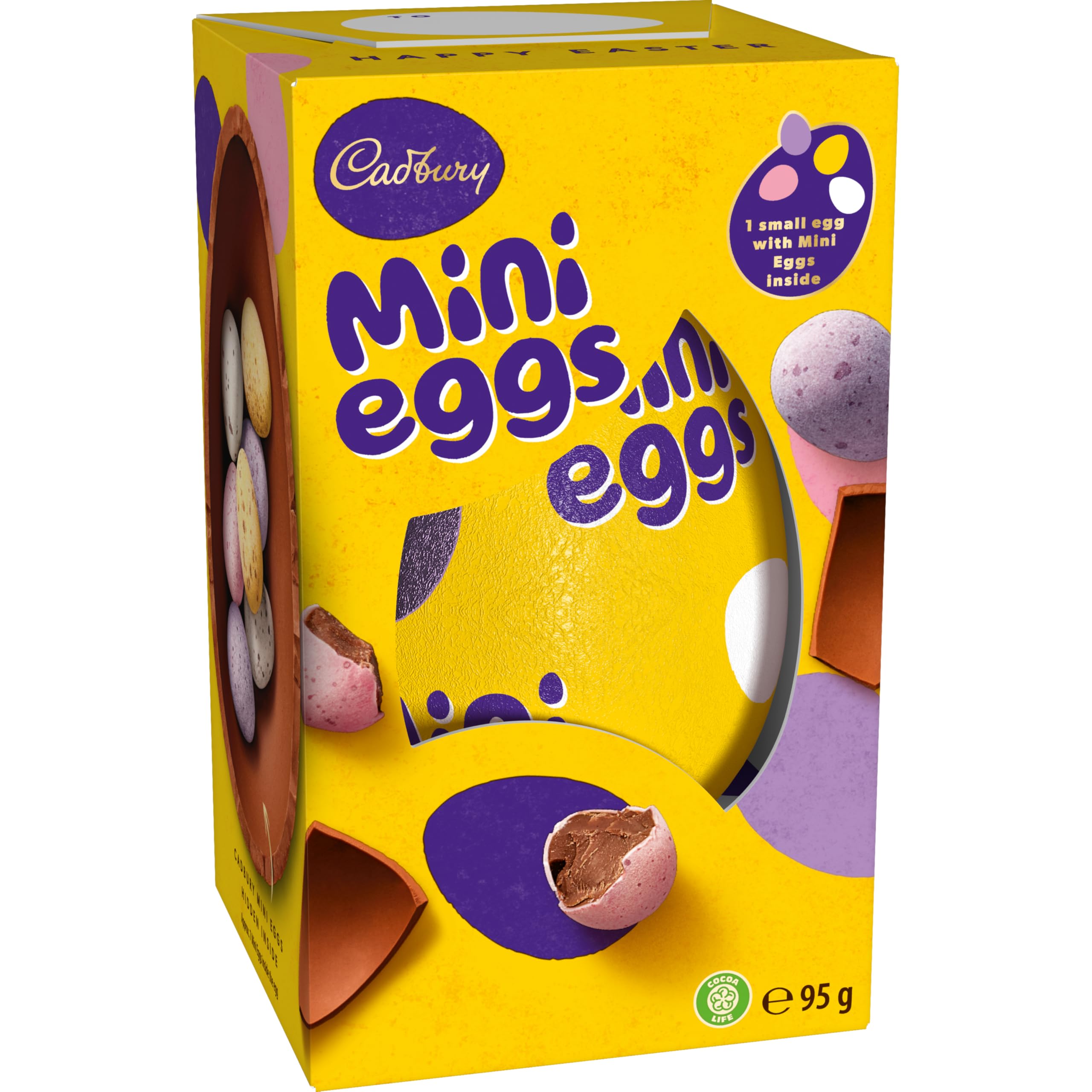 Cadbury Dairy Milk Mini Egg Easter Egg - Smooth Milk Chocolate Shell with Mini Eggs | 95g 3
