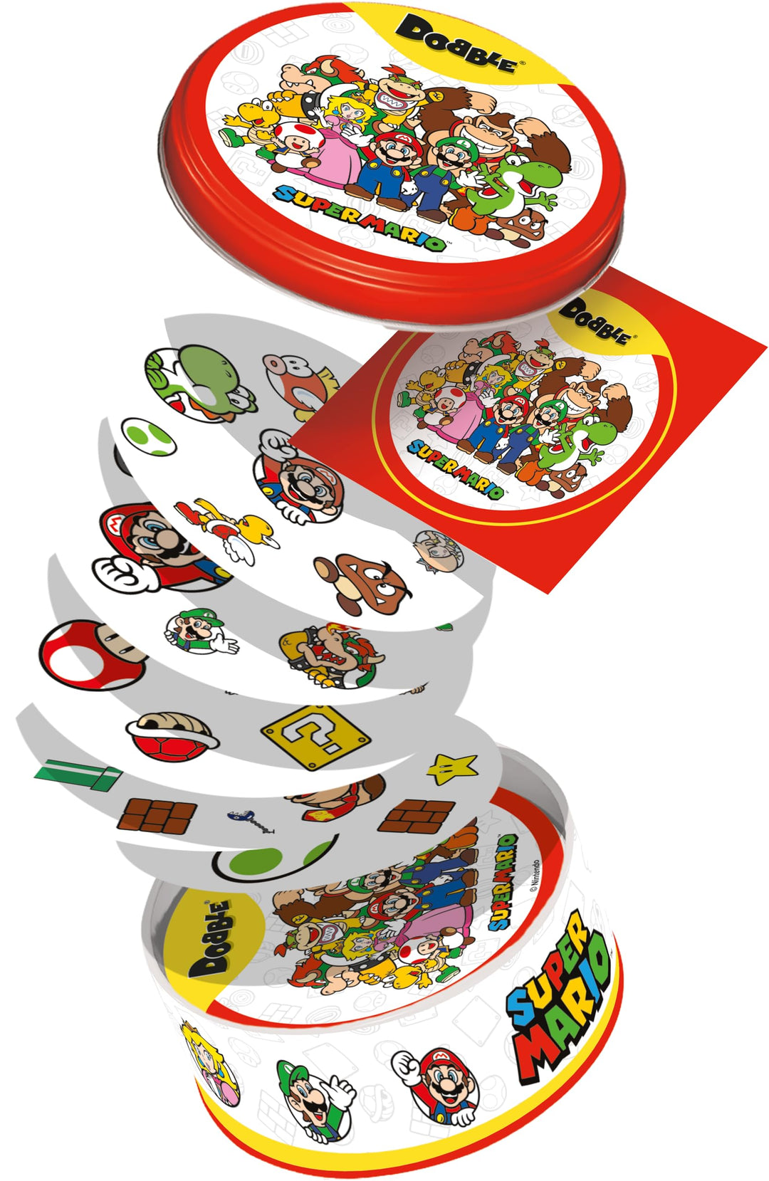 Asmodee Dobble Super Mario - Family Card Game for 2-8 Players, Ages 6+, 15-Minute Play