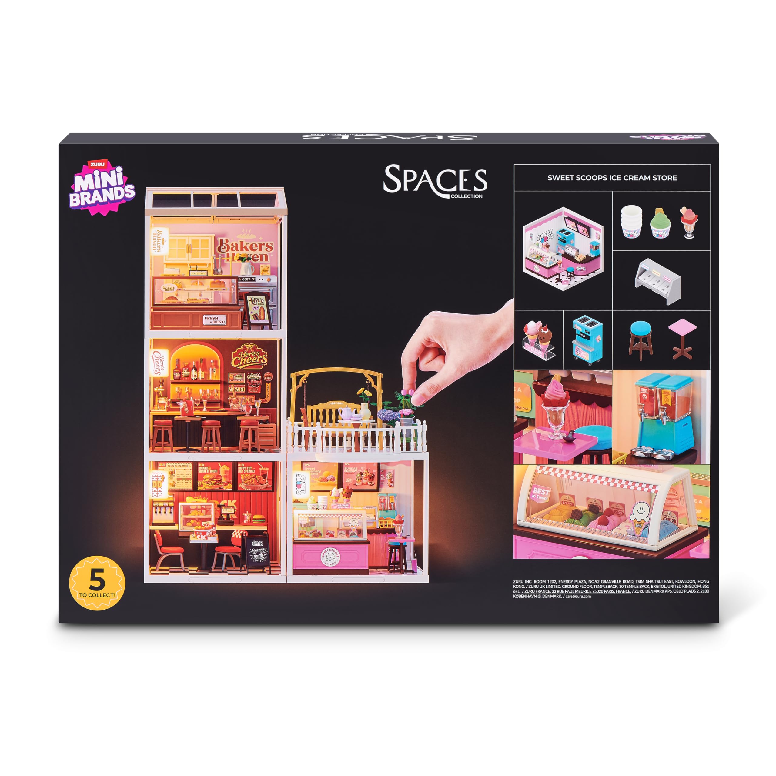 Mini Brands Sweet Scoop Mini Spaces - Build Your Own Diorama | Plastic Construction 8