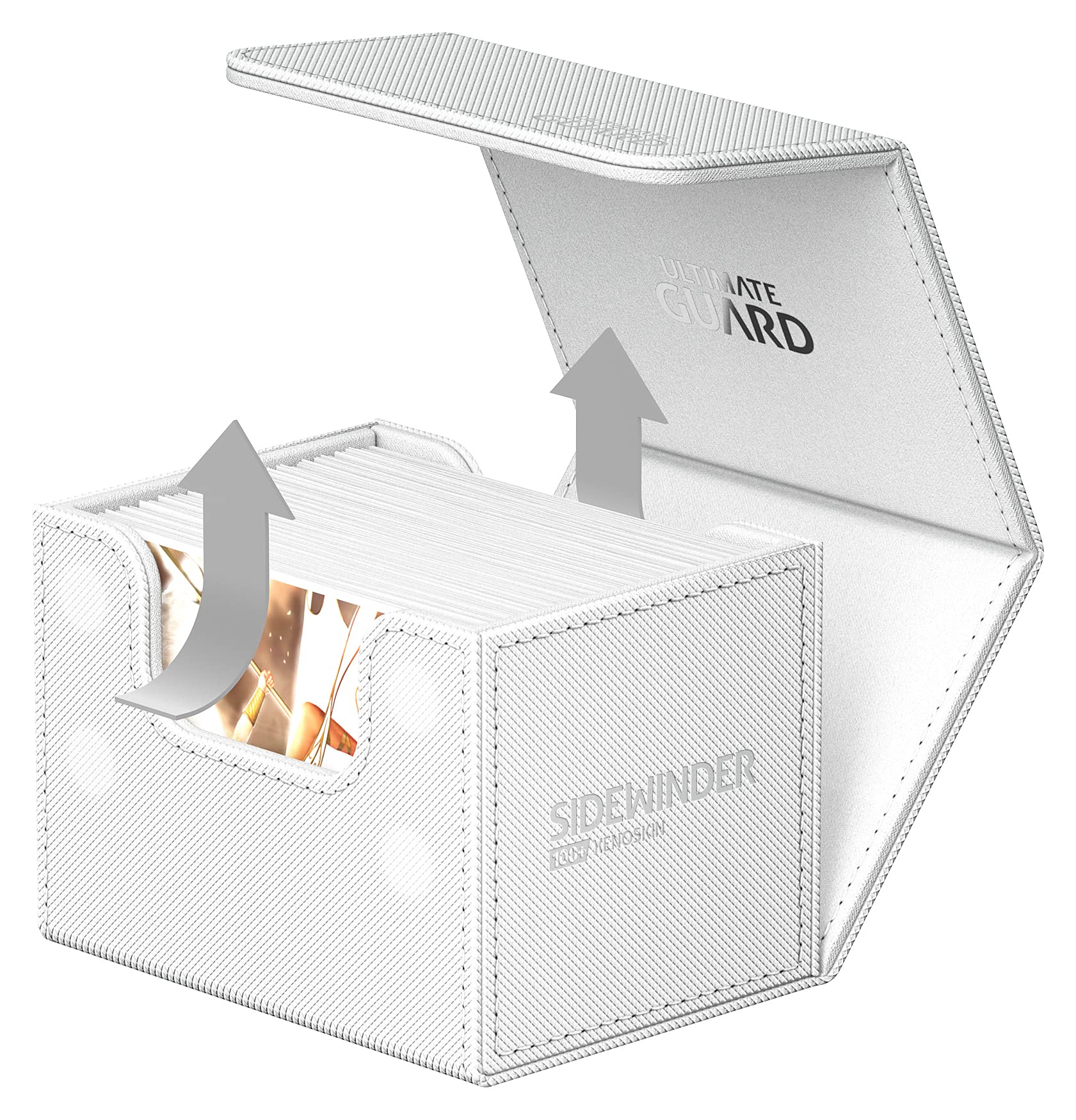 Ultimate Guard Sidewinder 100+ XenoSkin Monocolor White Trading Card Album Box 5