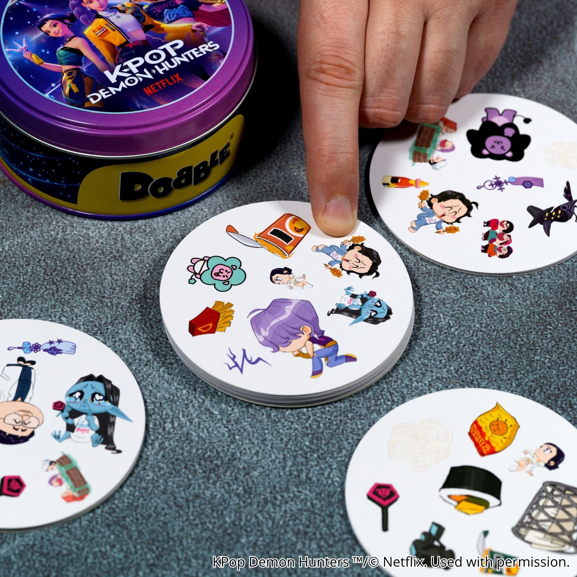 Asmodee Dobble K-POP Demon Hunters Family Card Game | Ages 6+ | 2-8 Players 6