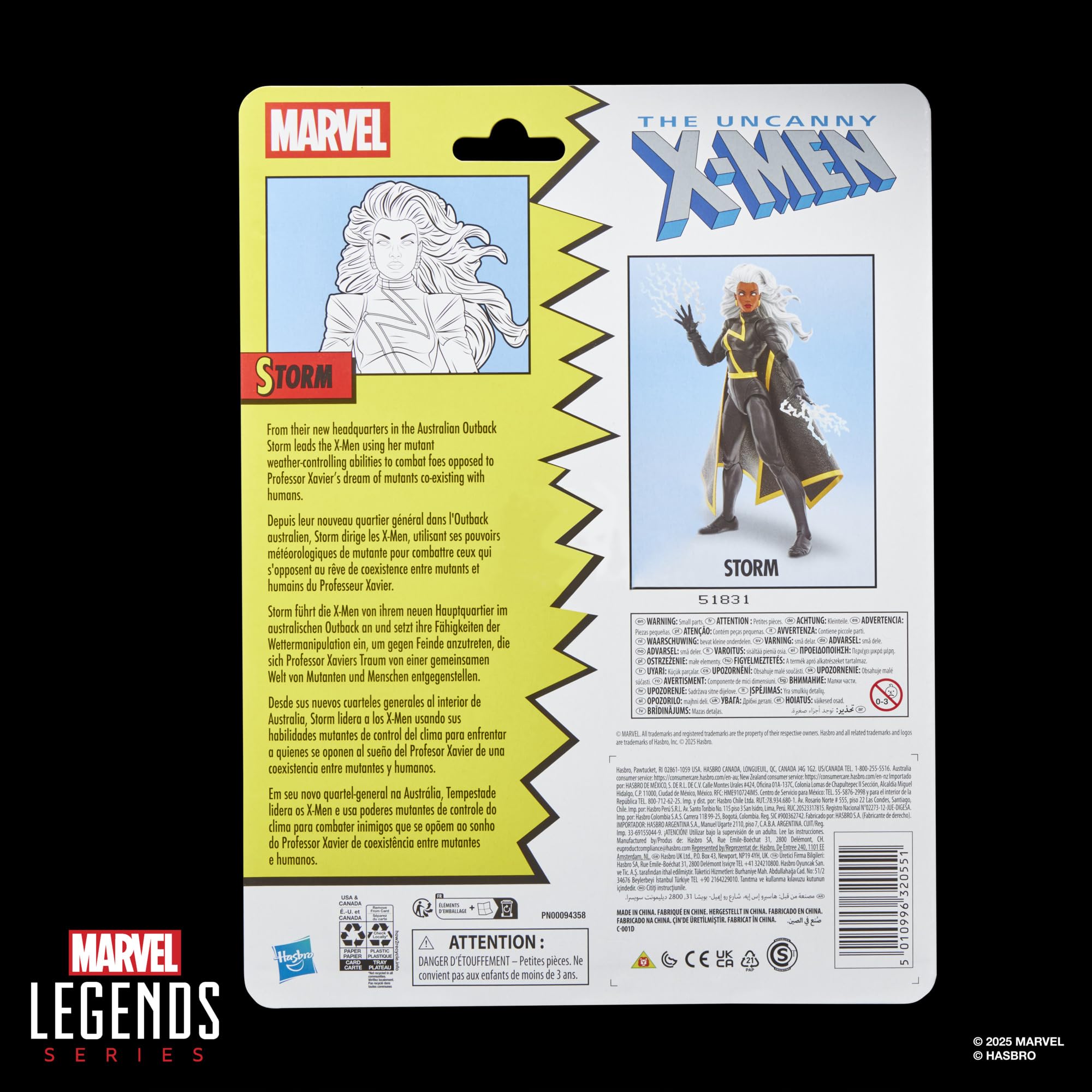 Marvel Legends Series Storm Action Figure - 6 Inch (15 cm) Scale | Comics-Inspired | Hasbro 9