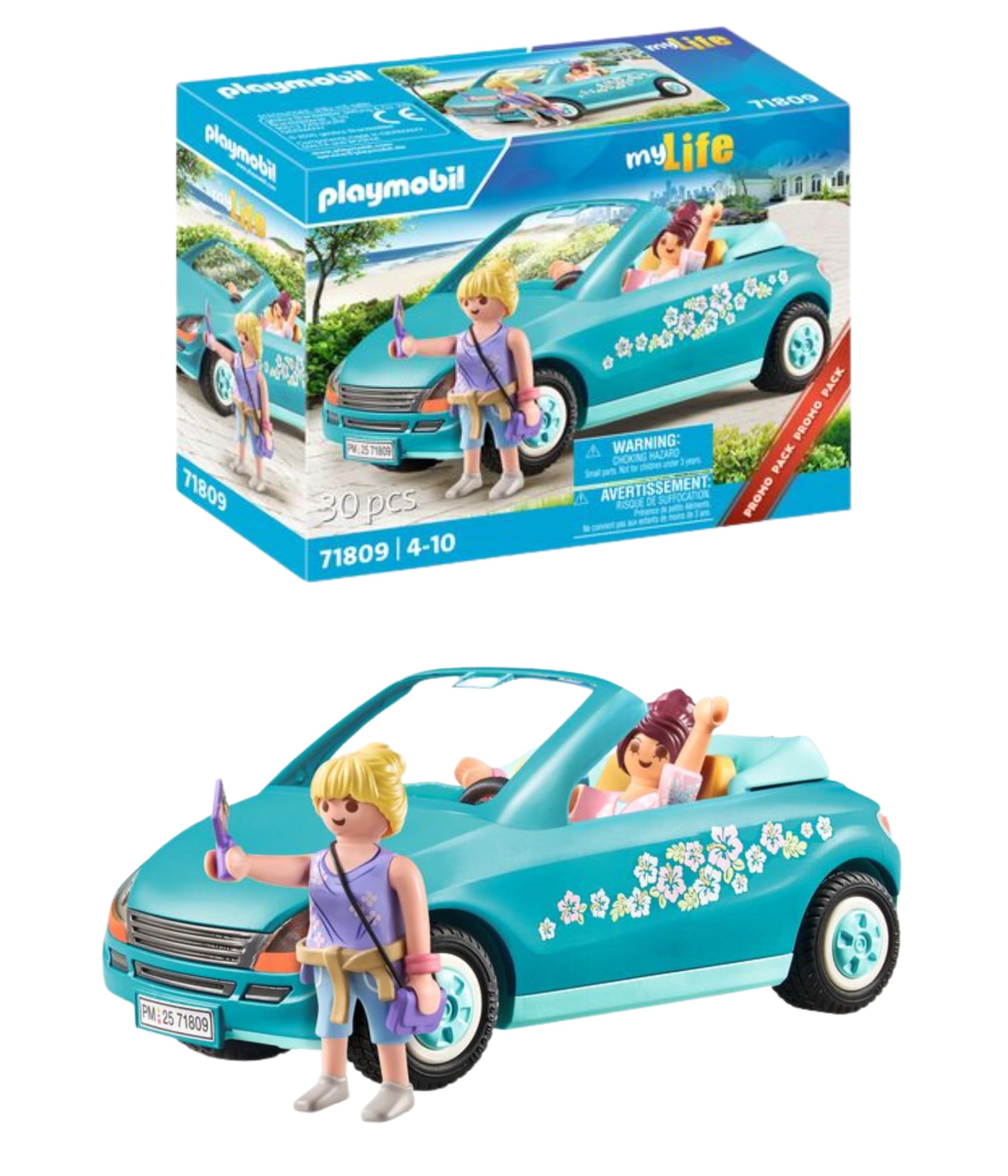 PLAYMOBIL Convertible Adventure 71809 - Toy Car Playset for Kids 4+ 1