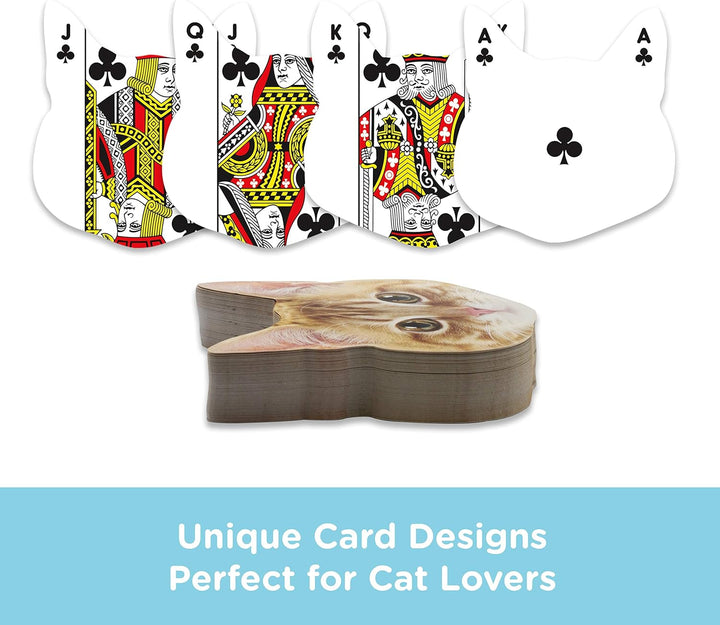 Kitten-Shaped Playing Cards | 52 Card Deck + 2 Jokers