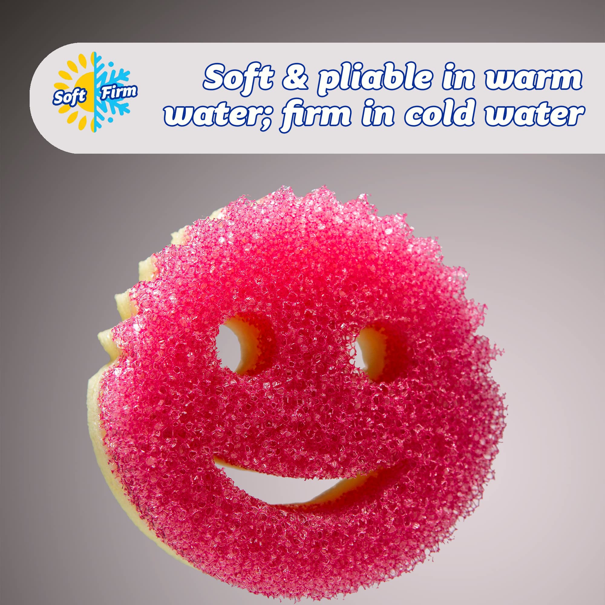 Scrub Daddy Scrub Mommy Dual-Sided Cleaning Sponges - Non-Scratch, Pink, 2 Pack 4