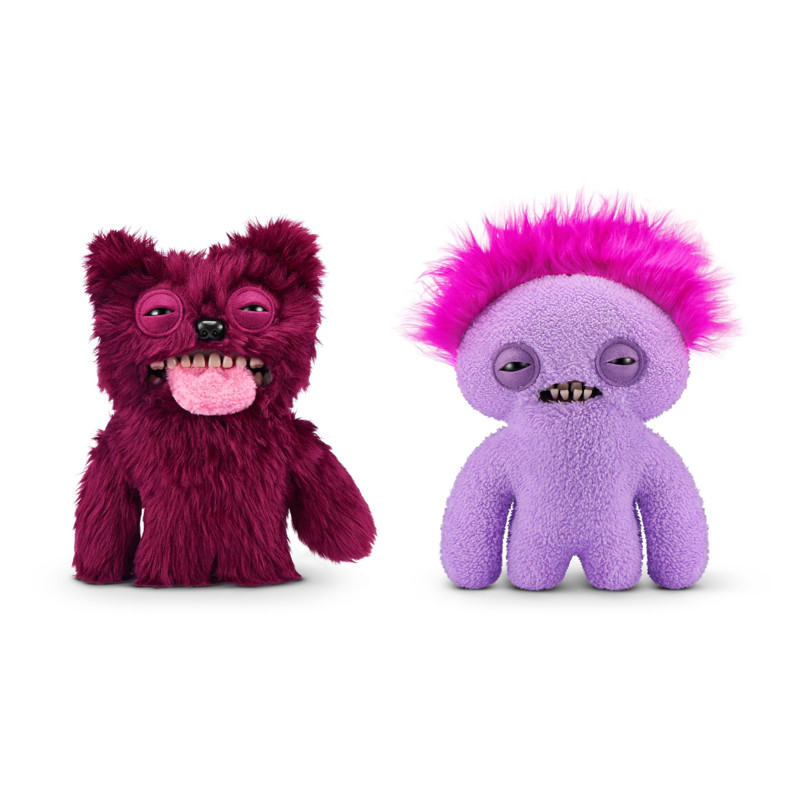 Fuggler Hairy Fuggs 2-Pack - 9-inch Funny Ugly Monster Plush Toys for Kids 4+ 1