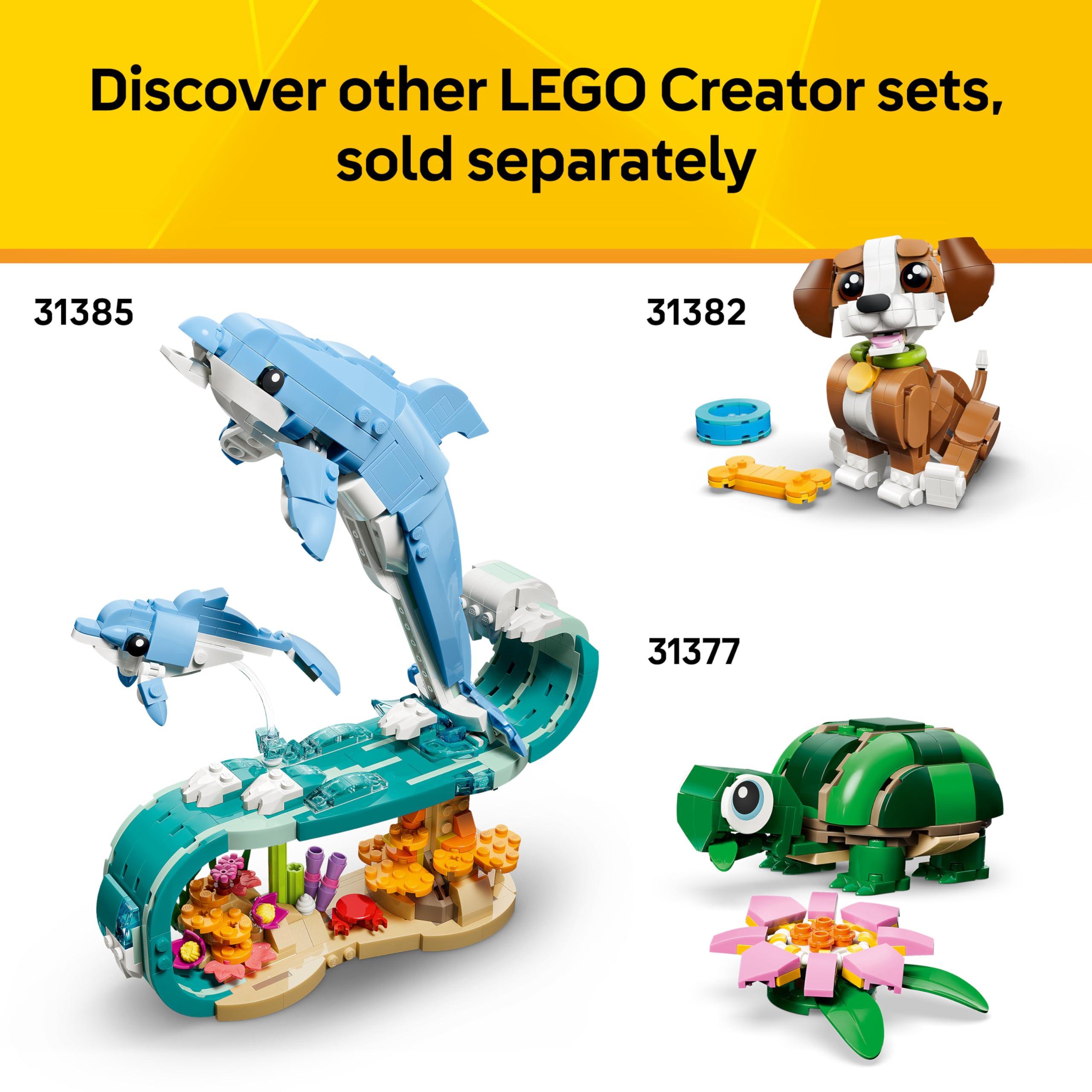LEGO Creator 3in1 Cute Hamster with a Flower Building Set | 166 Pieces | Ages 7+ 7