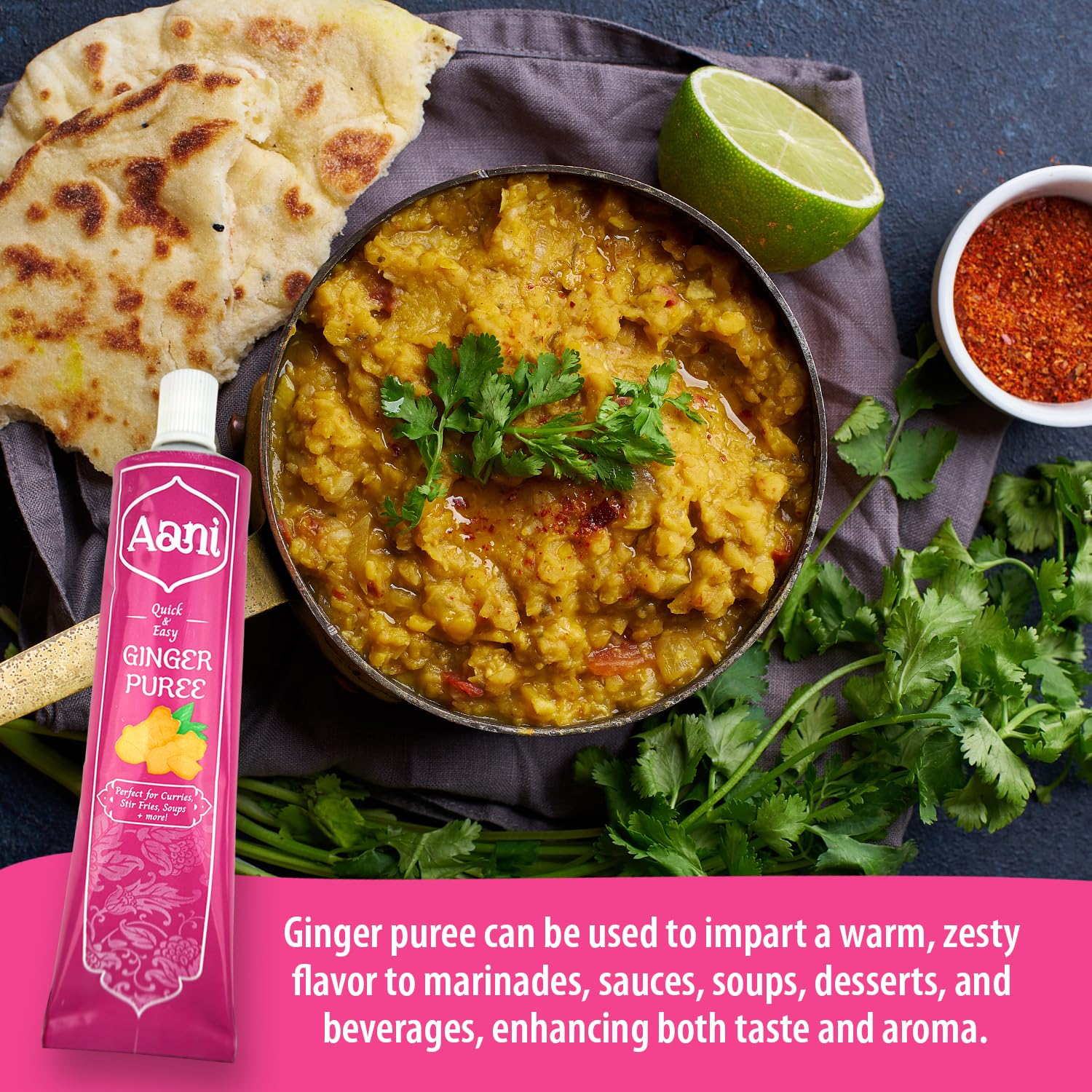 AANI Ginger Paste Puree - Quick Cooking Alternative | 110g Jar 2