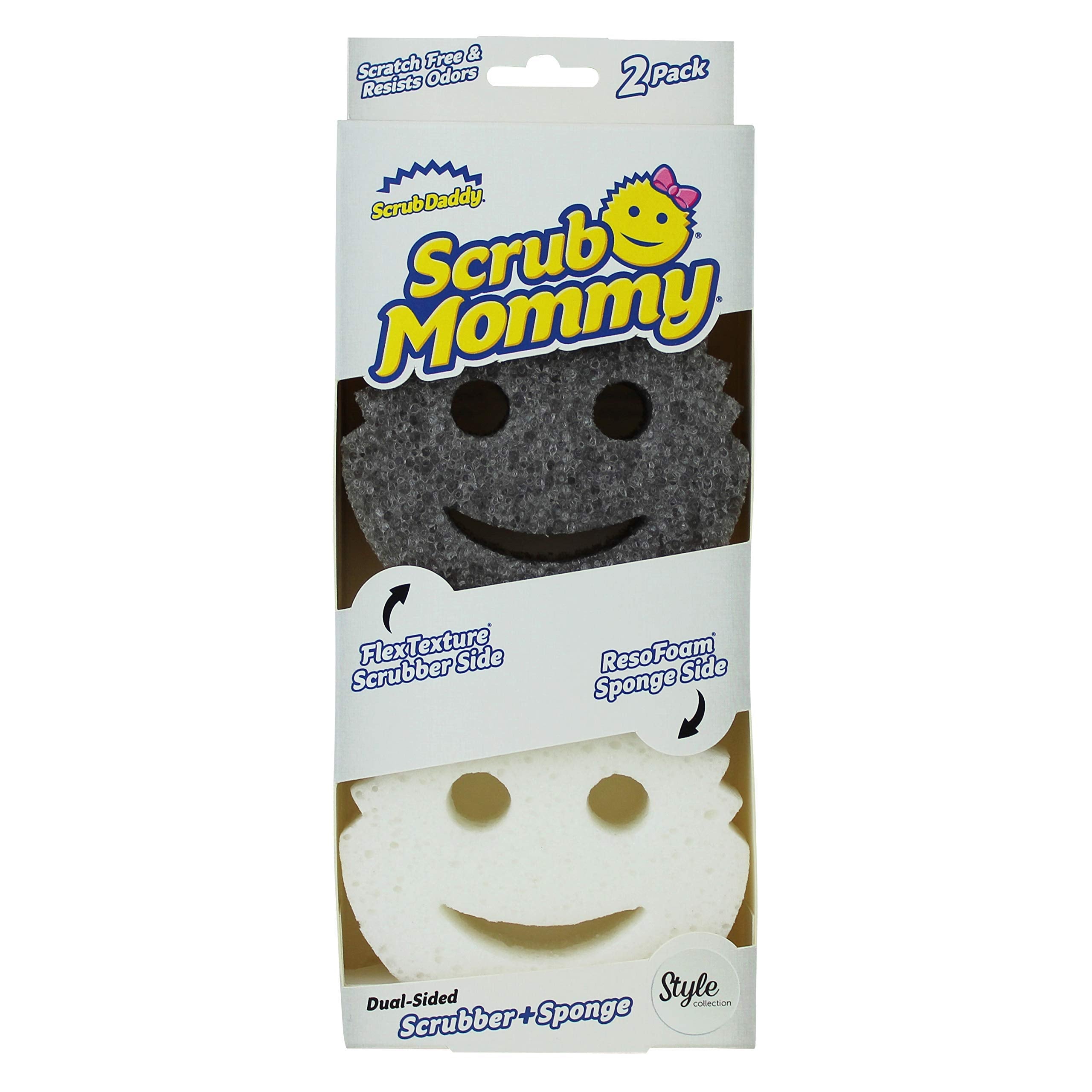 Scrub Daddy - Scrub Mommy Dual-Sided Non-Scratch Cleaning Sponge (Twin Pack) 1