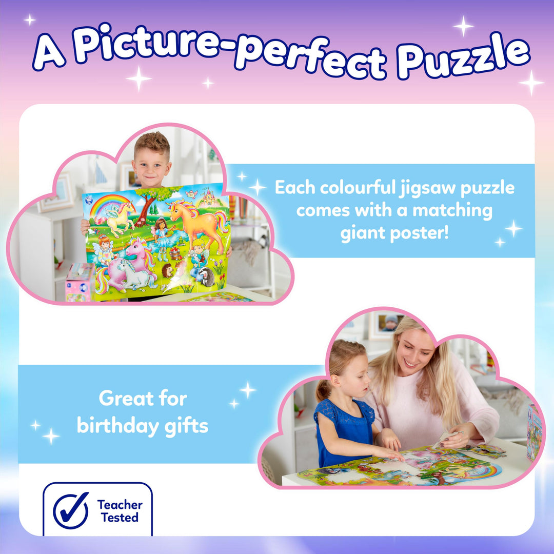 Orchard Toys Unicorn Friends Jigsaw Puzzle - 50 Piece Educational Puzzle for Ages 4+