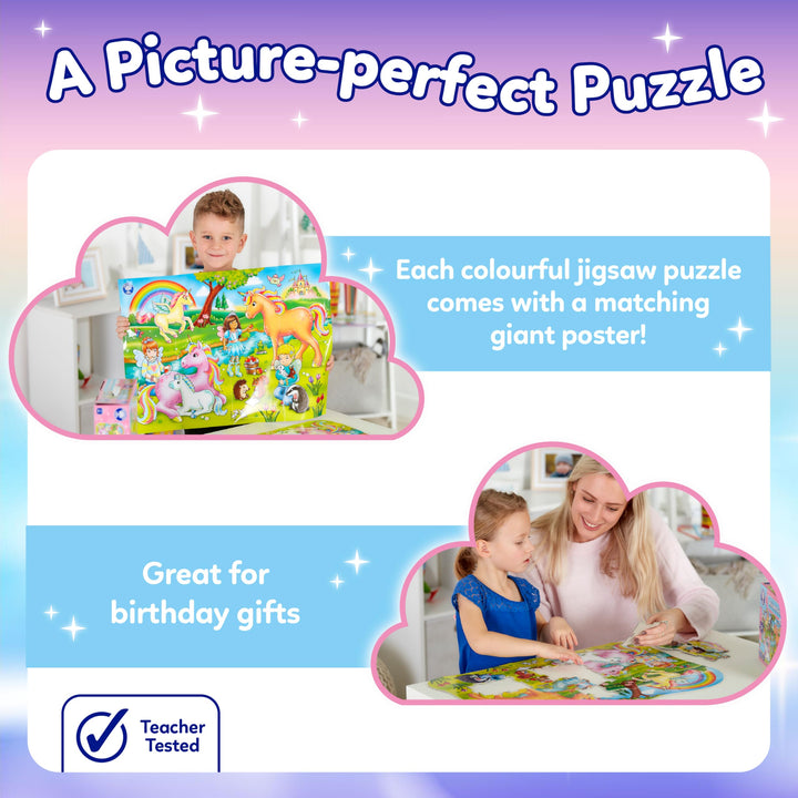 Orchard Toys Unicorn Friends Jigsaw Puzzle - 50 Piece Educational Puzzle for Ages 4+