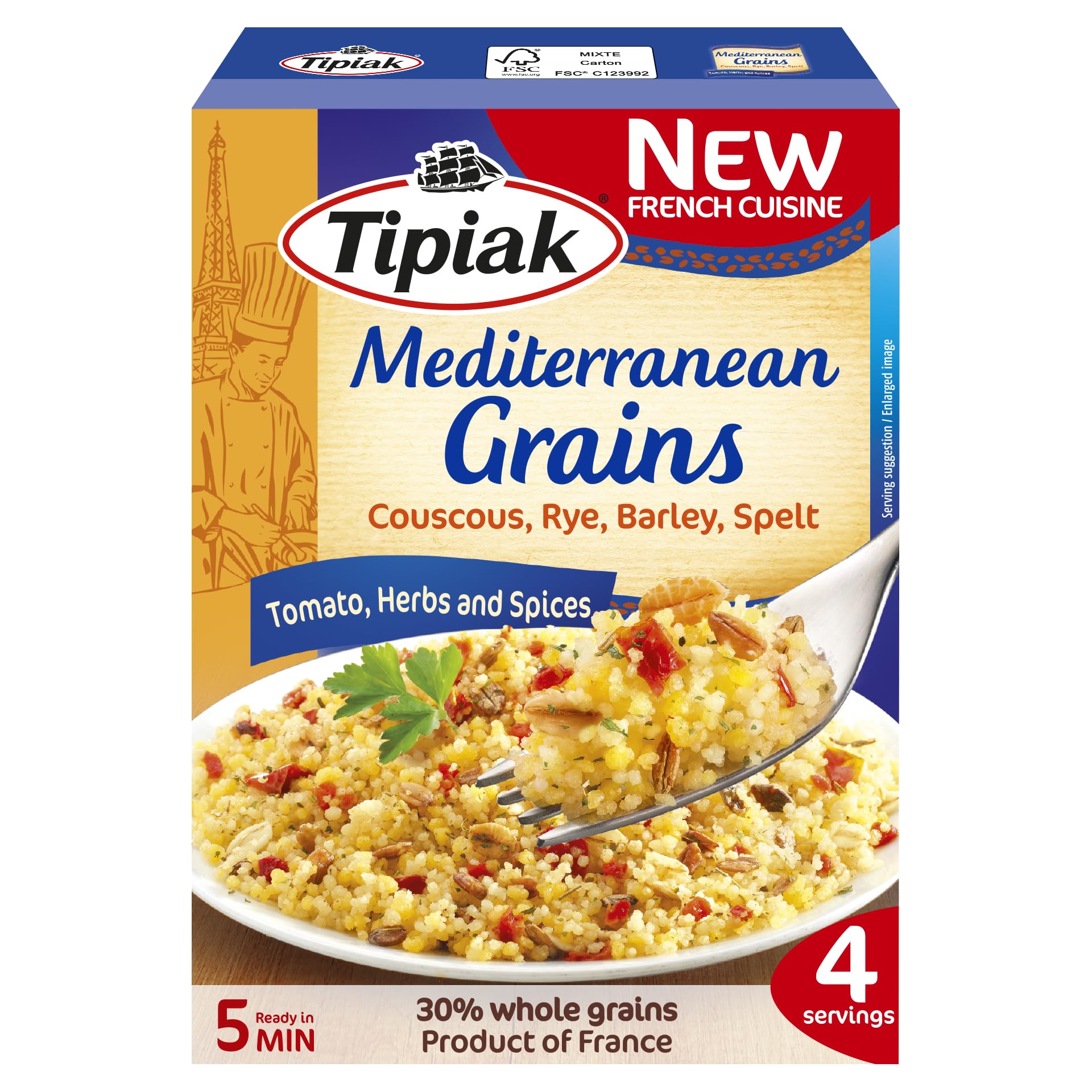 Tipiak Mediterranean Grains with Herbs & Spices 2 x 100g