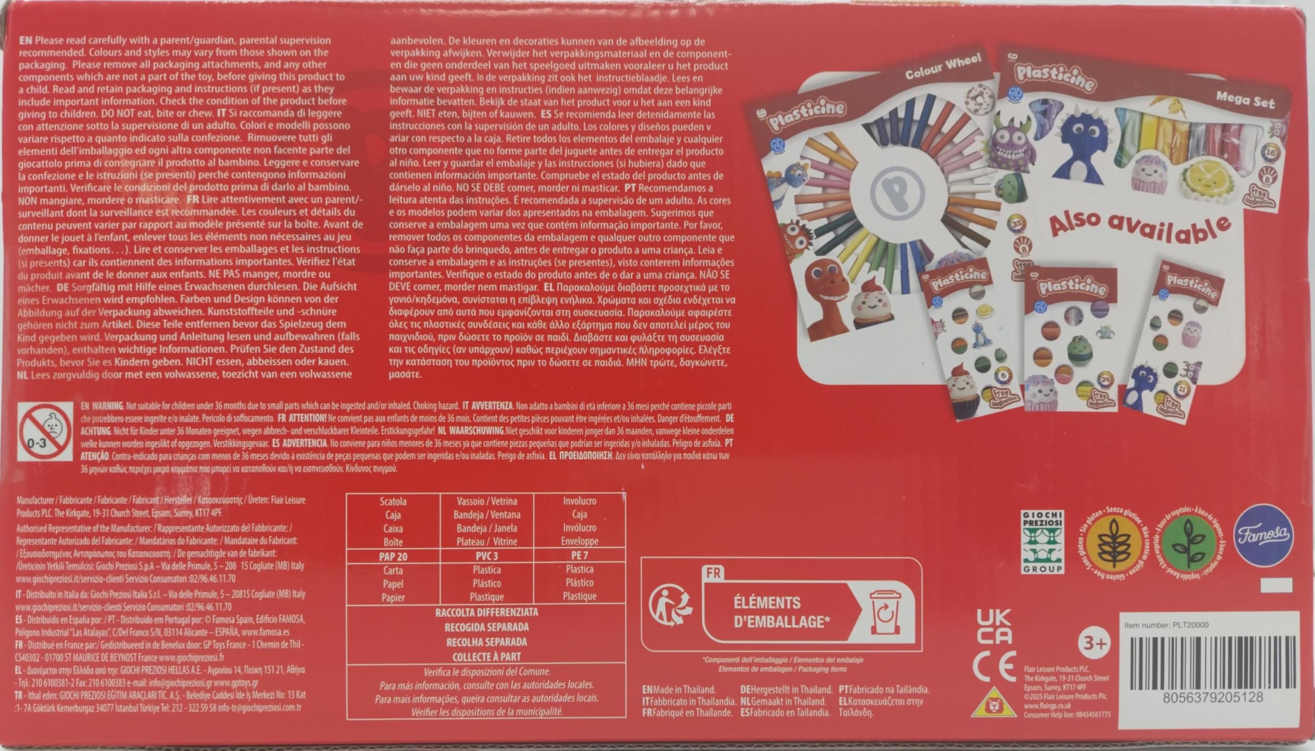 Plasticine Original Modelling Clay - Deluxe Refill Set | 12 Colours | Non-Drying 6