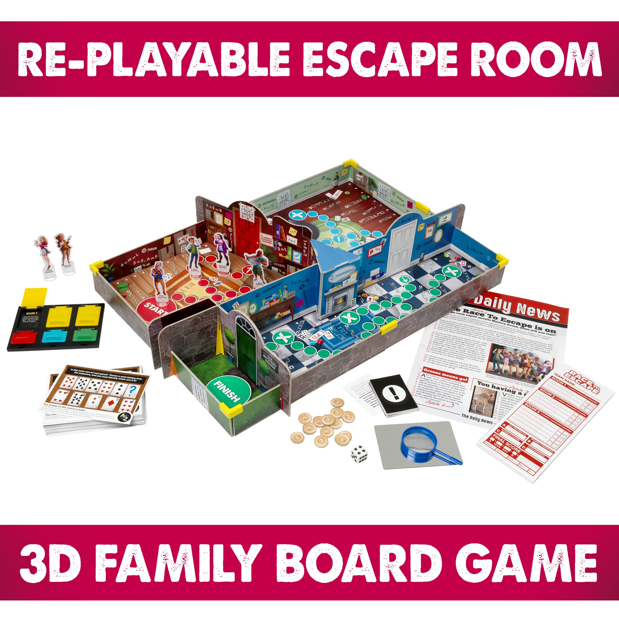 IDEAL Race to Escape: The 3D Replayable Escape Room Board Game 2