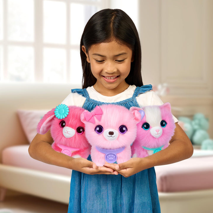 Scruff-a-Luvs Pet Scruffs Pink - Wash & Reveal Mystery Plush Toy, 7.5" Tall
