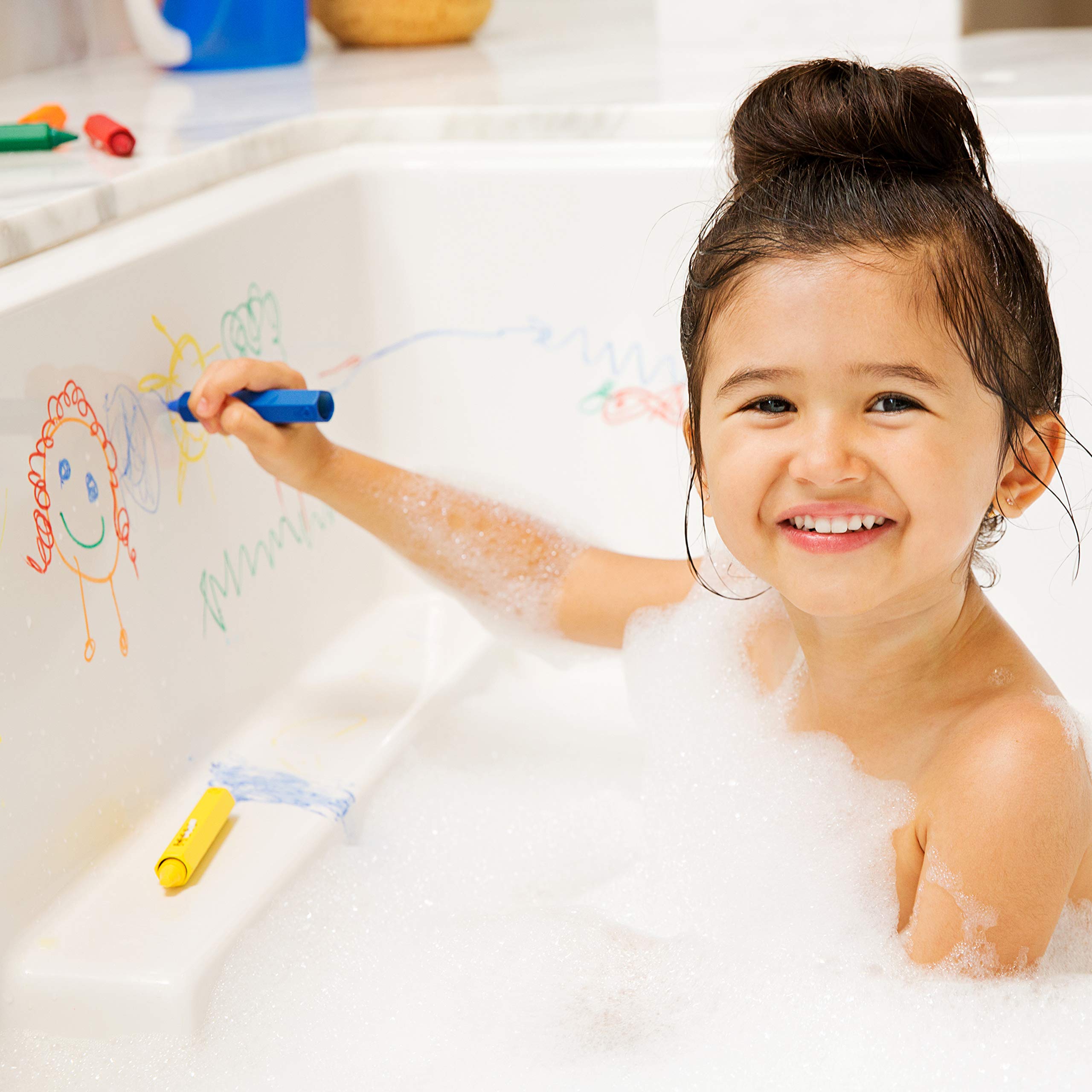 Munchkin Bath Time Toy Crayons - 5 Count Pack | Encourages Creativity & Coordination 5