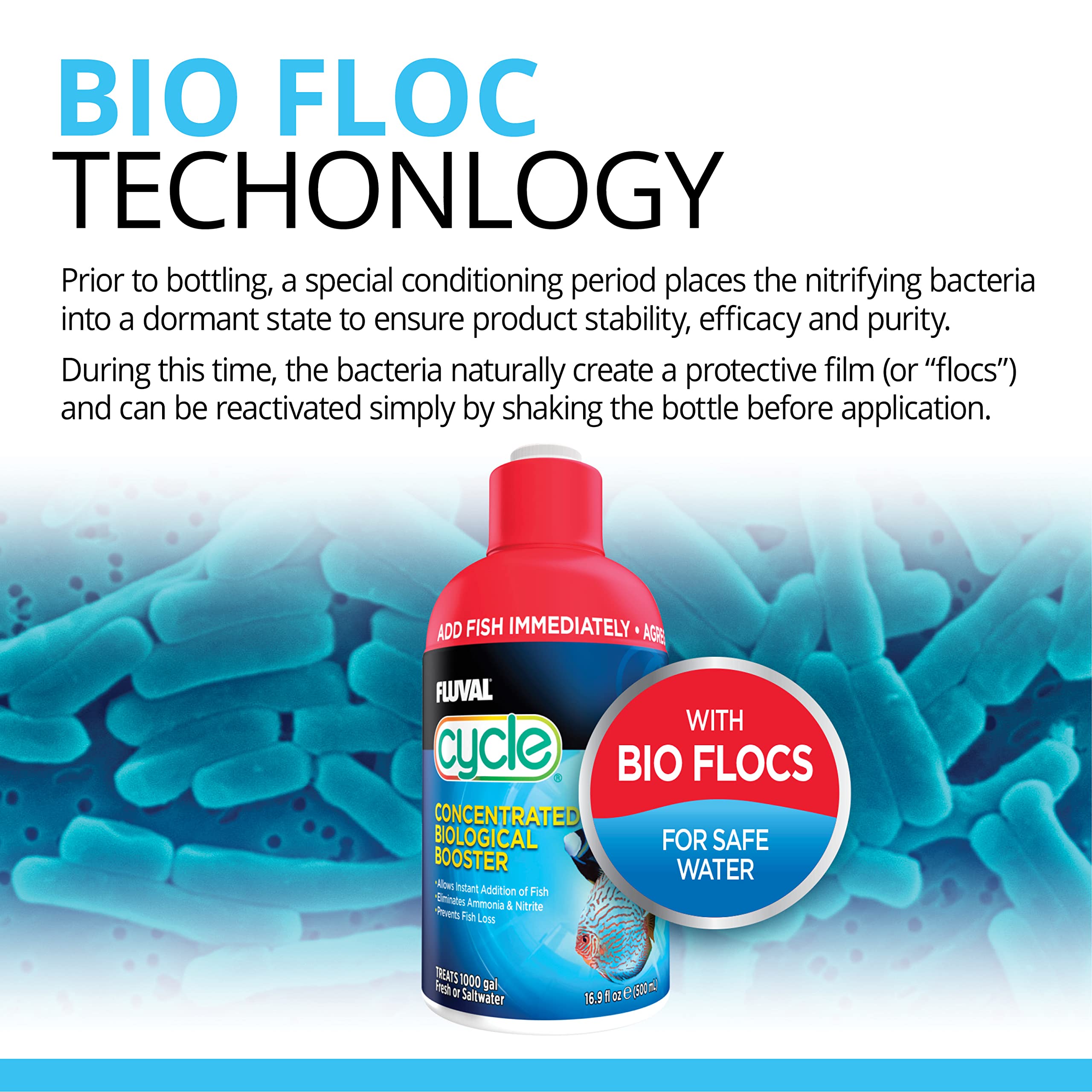 Fluval Cycle Biological Enhancer Water Treatment - Immediate Beneficial Bacteria Inoculation | 8.4 Oz Liquid 5