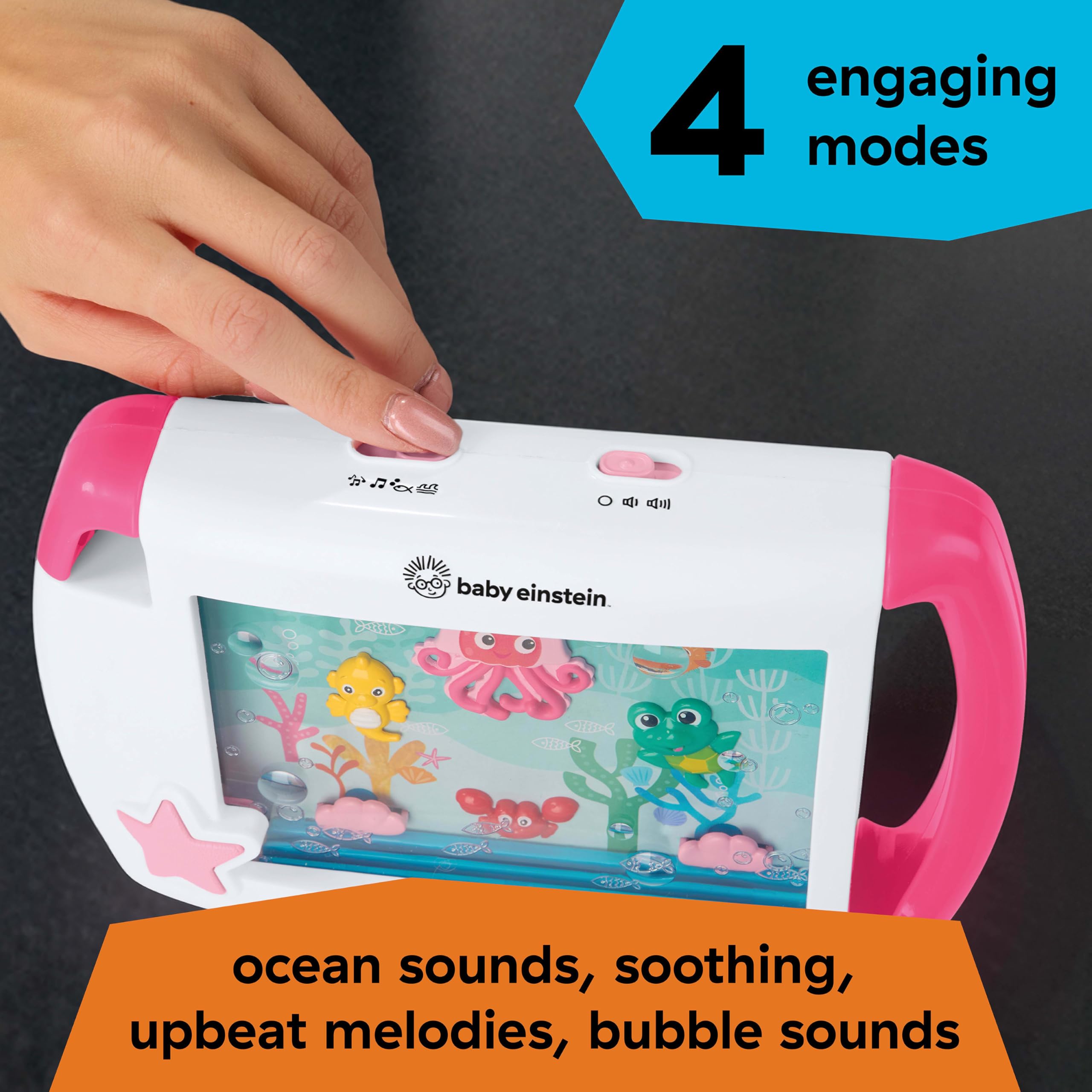 Baby Einstein On-the-Go Sea Dreams Soother - Portable Sound & Light Toy for 0+ Months 6
