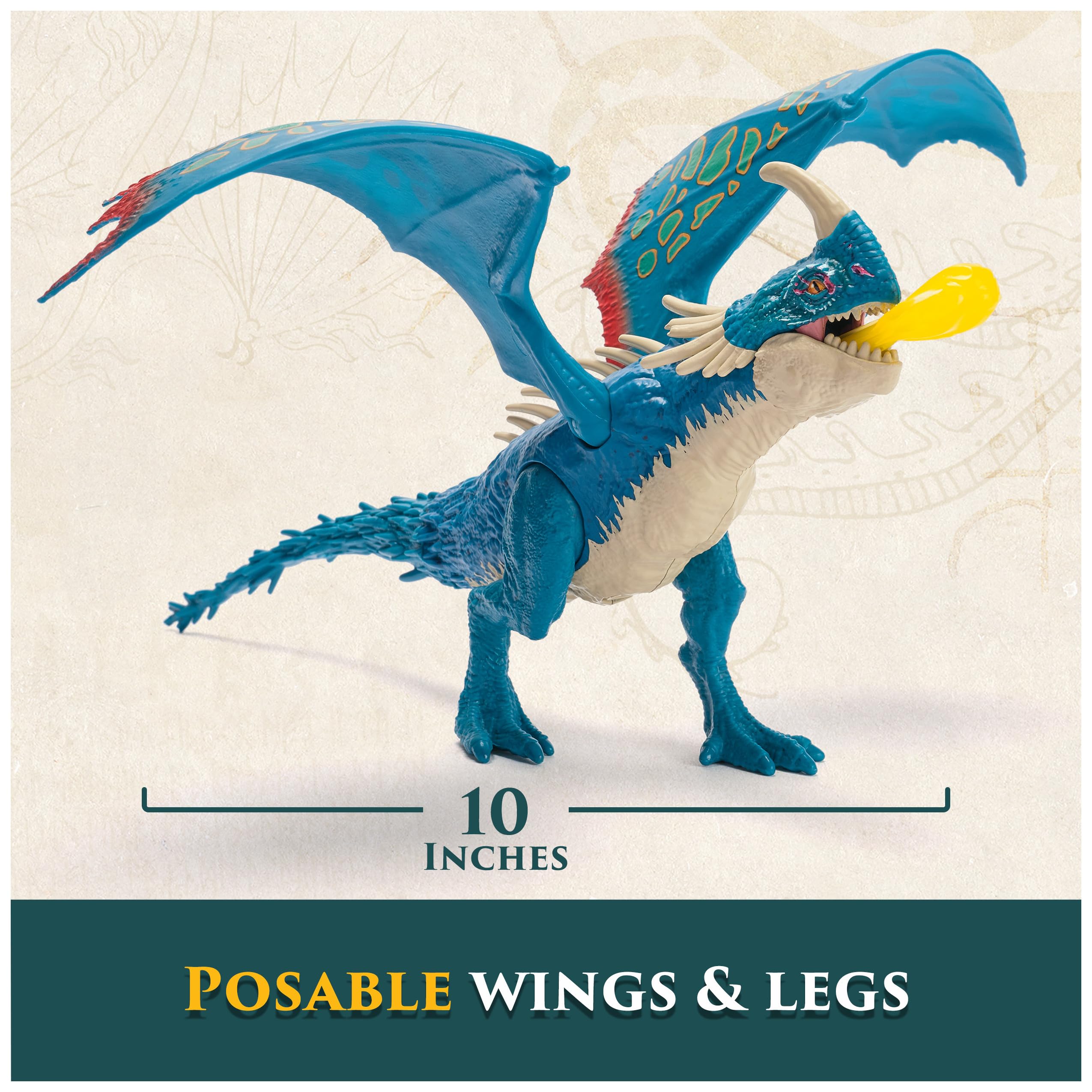 Dreamworks Dragons Battle Dragons Fire Blast Deadly Nadder Action Figure - 10 Inch, Multicolor 5