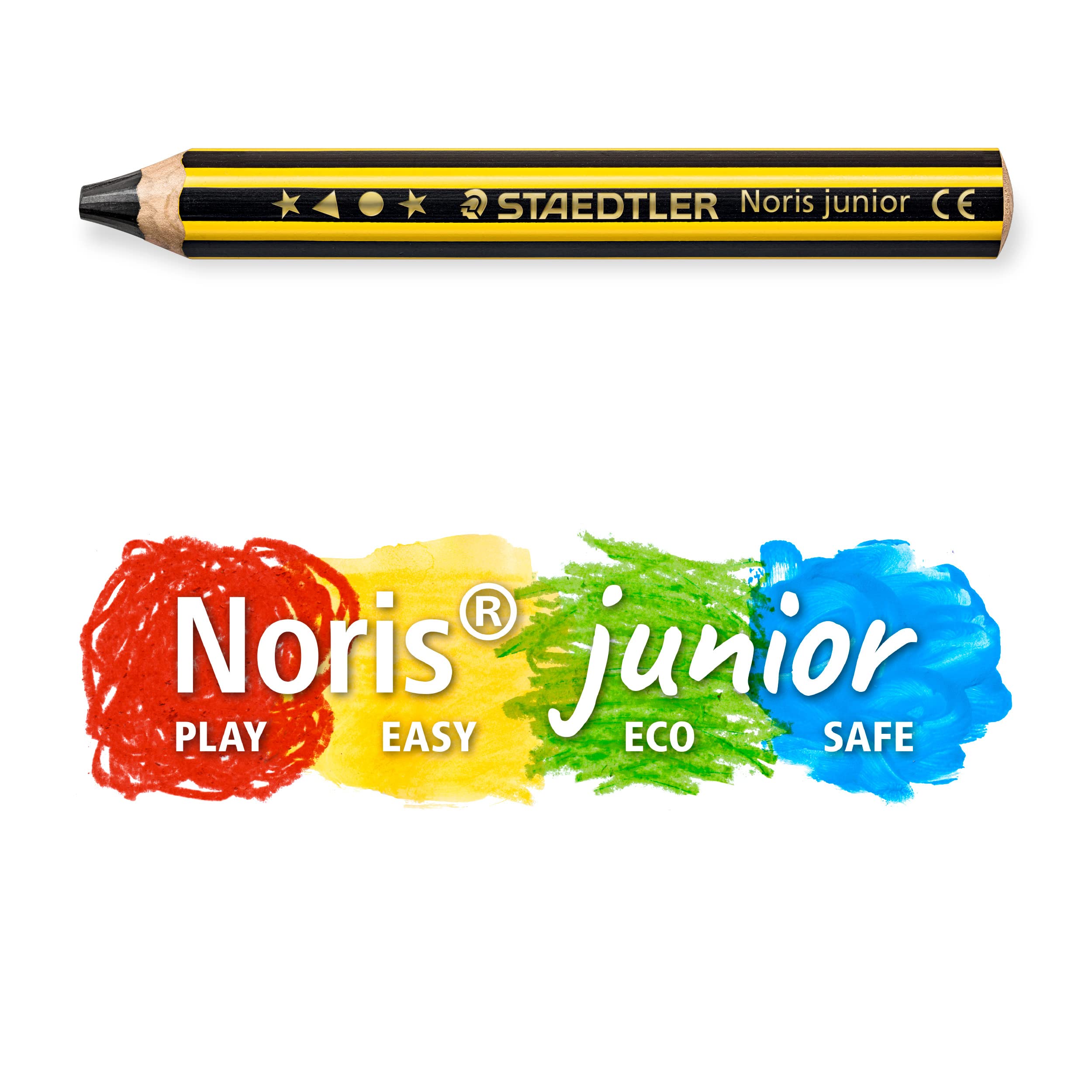 STAEDTLER Noris Jumbo Colouring Markers - Chunky Triangular Pen for Toddlers | Pack of 10 Assorted Colours 8